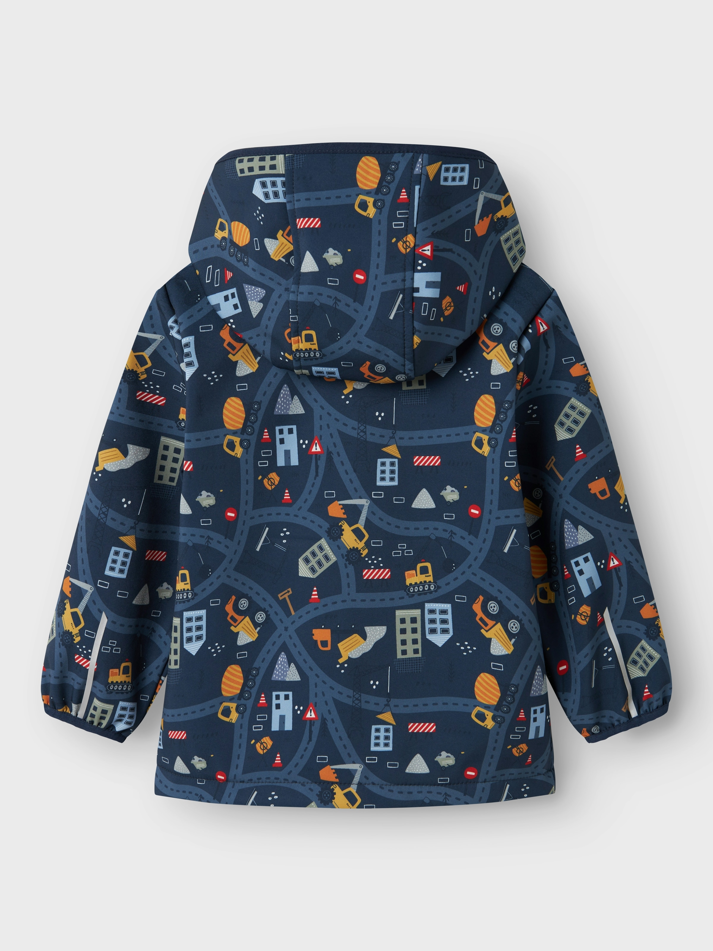 Name It Softshelljacke »NMMMALTA05 SOFTSHELL JACKET AOP FO« mit Kapuze Materialmix, wasserdicht, winddicht, atmungsaktiv