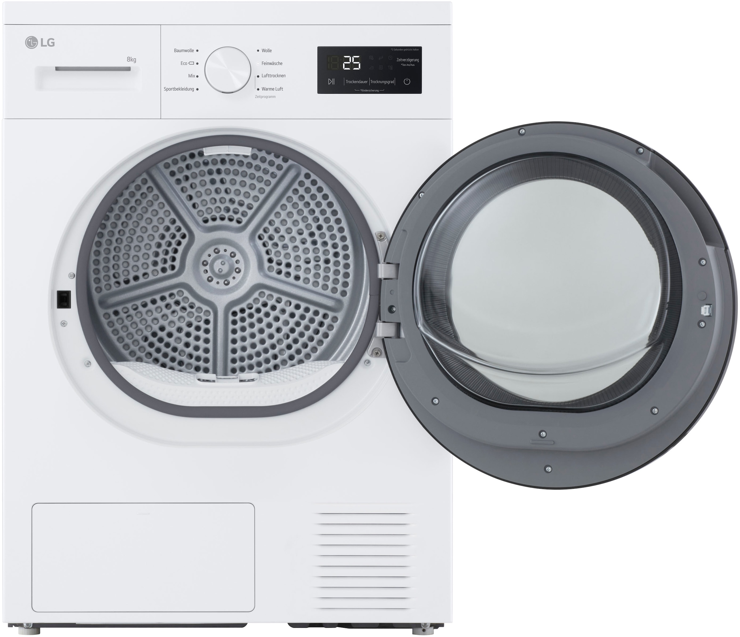 LG Wärmepumpentrockner »RT80B2« Sicherheitsglastür
