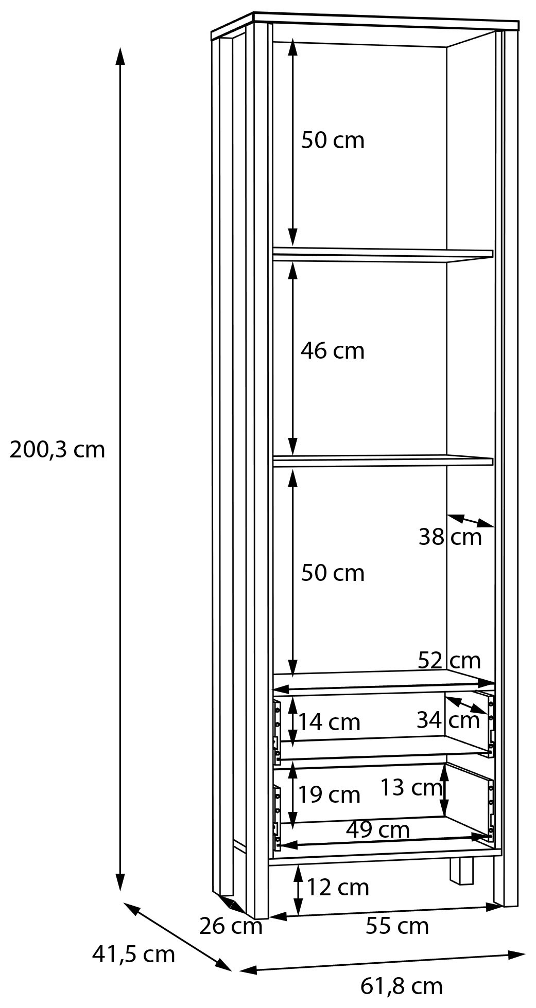FORTE Vitrine »Saitama«