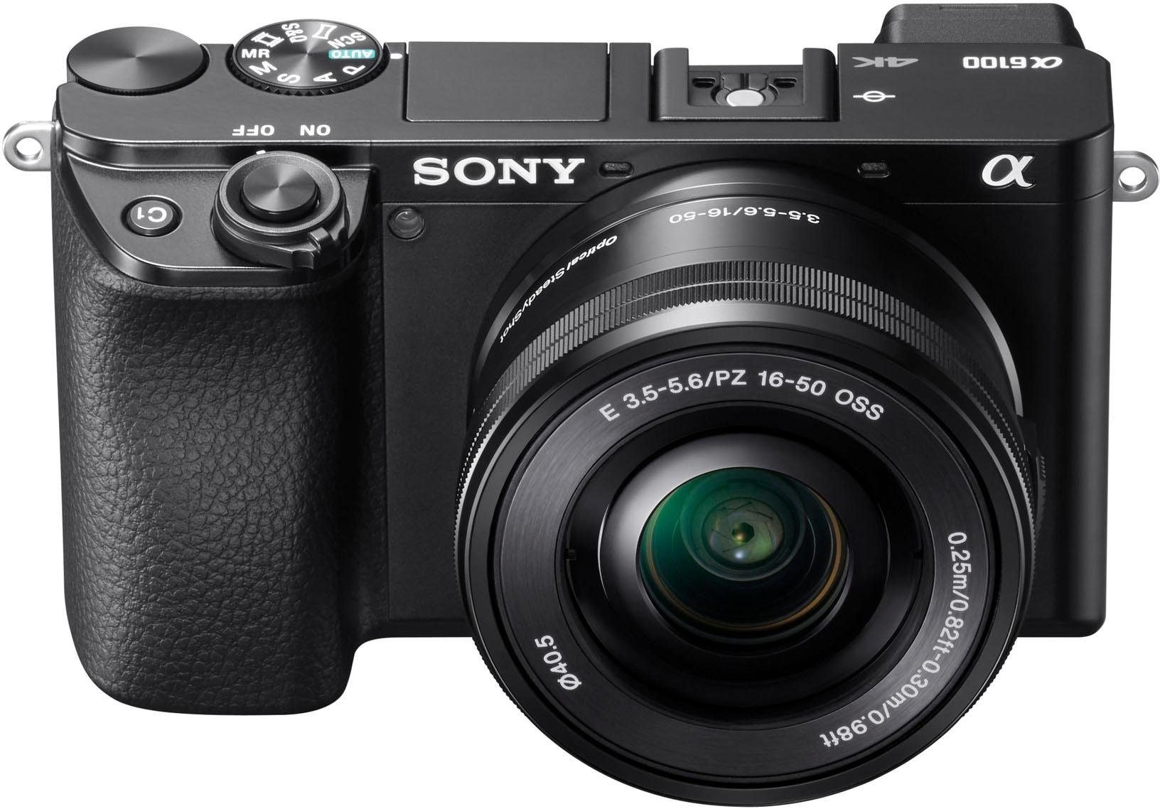 Sony Systemkamera »Alpha 6100 Kit mit SELP1650 + SEL55210«, SELP1650, SEL55210, 24,2 MP, NFC-Bluetooth-WLAN (Wi-Fi)