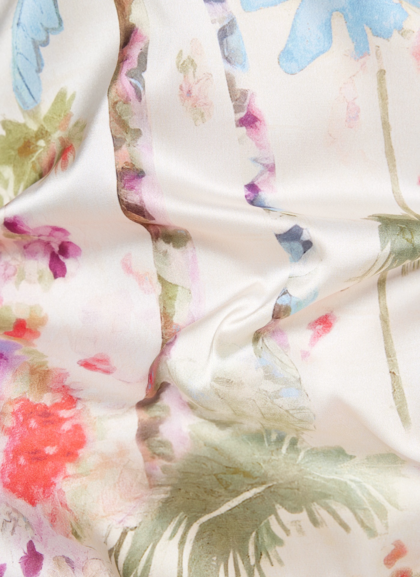 Rabe Print-Shirt, mit floralem Muster vorn, hinten unifarben
