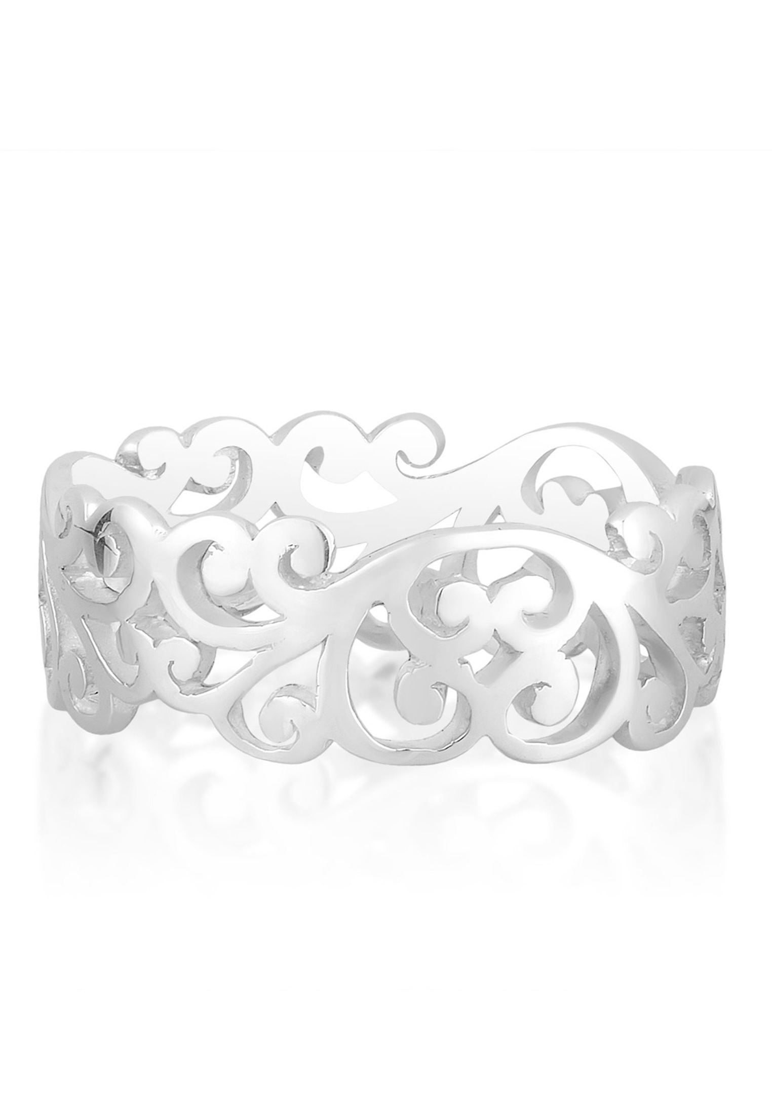 Elli Silberring »Ring Ornament Cut Out Blätter 925 Silber«