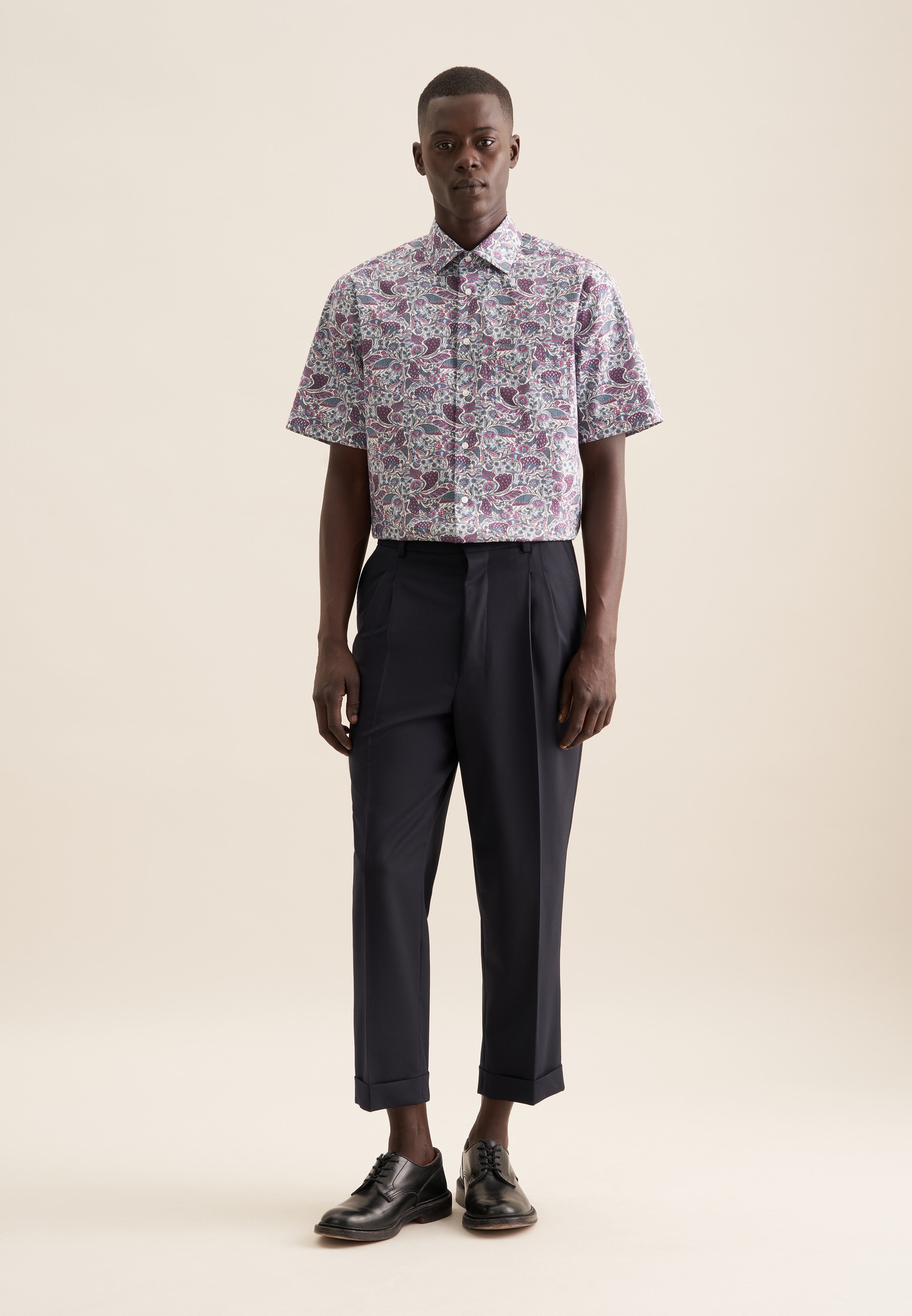 seidensticker Businesshemd »Regular« Regular 1/2 Kentkragen Druck