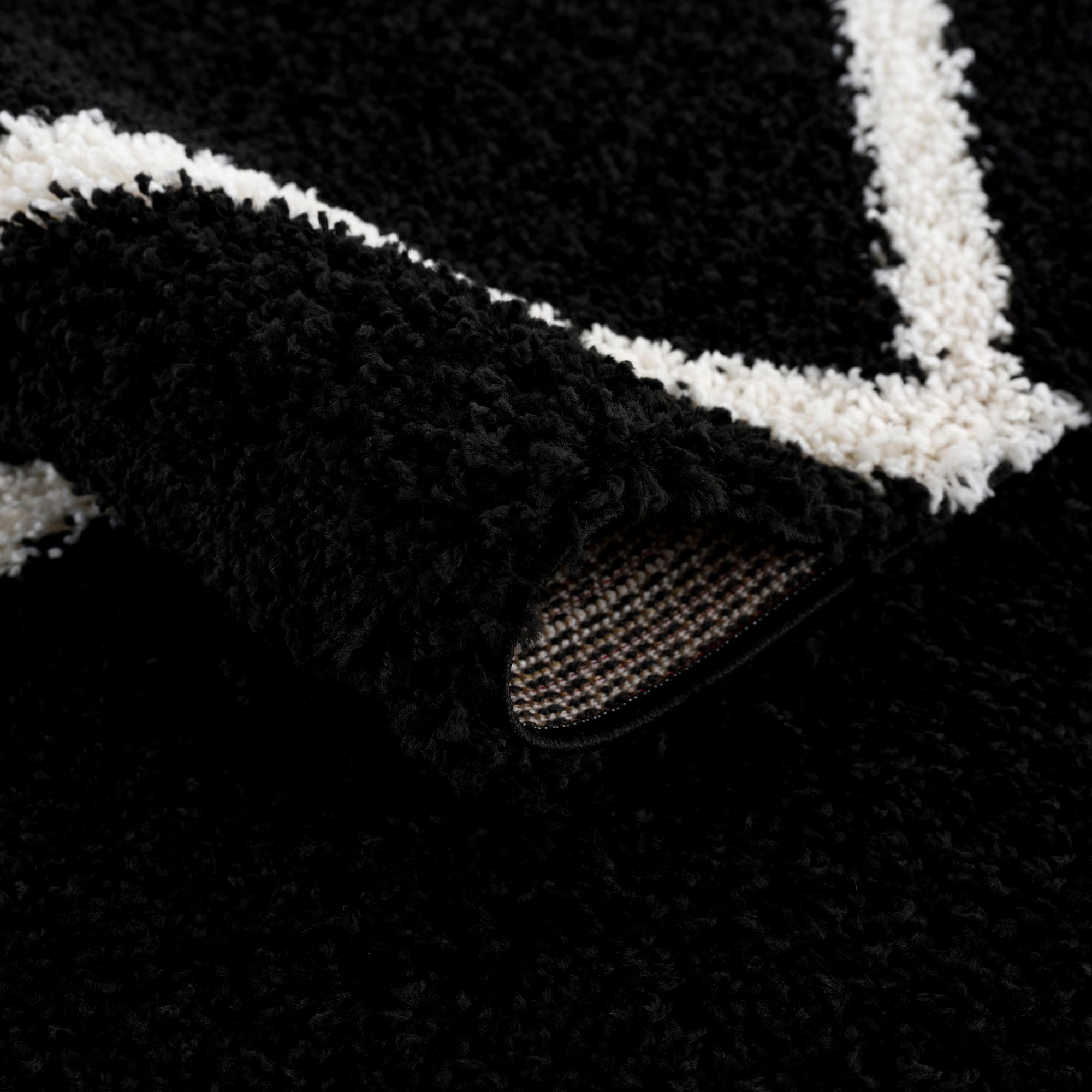 Sanat Hochflor-Teppich »Madrid«, rund, 30 mm Höhe, Wohnzimmer, Langflor, Shaggy Teppich