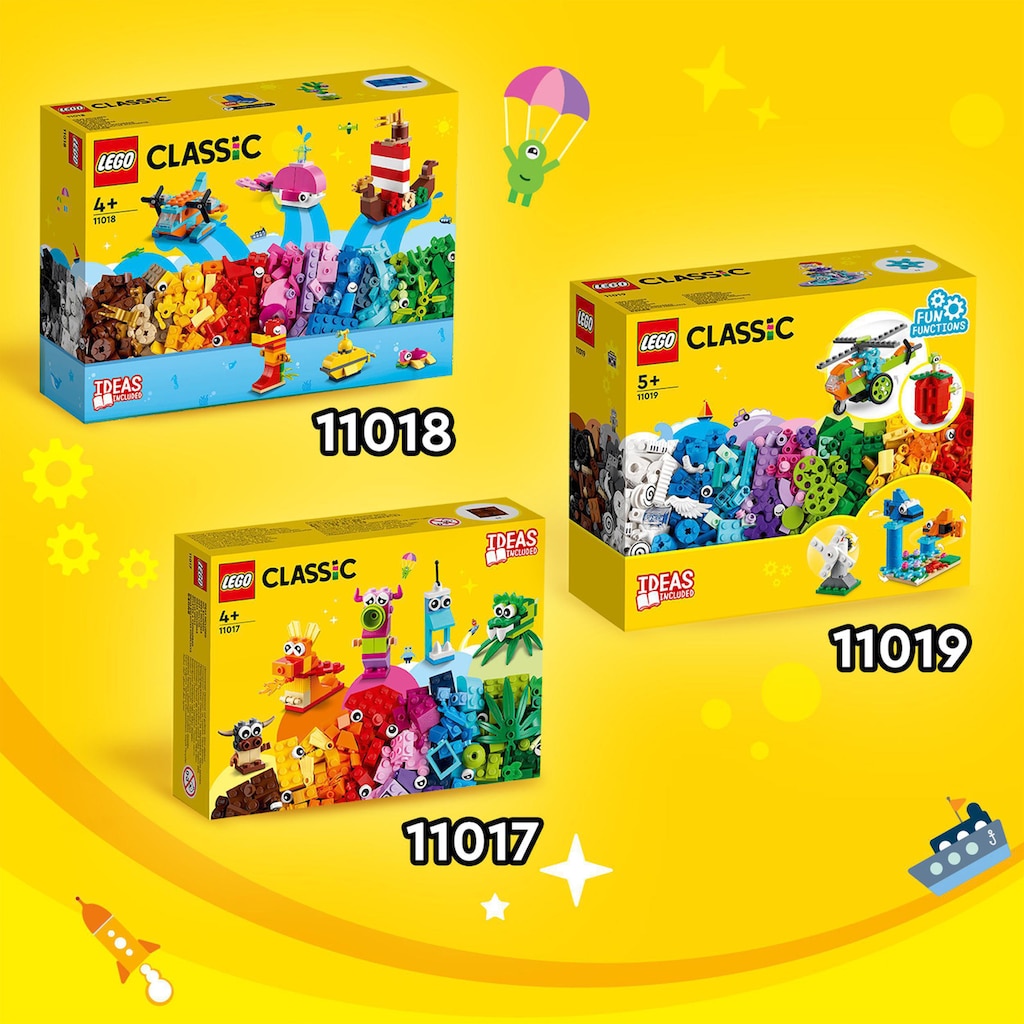 LEGO® Konstruktionsspielsteine »Kreativer Meeresspaß (11018), LEGO® Classic«, (333 St.)