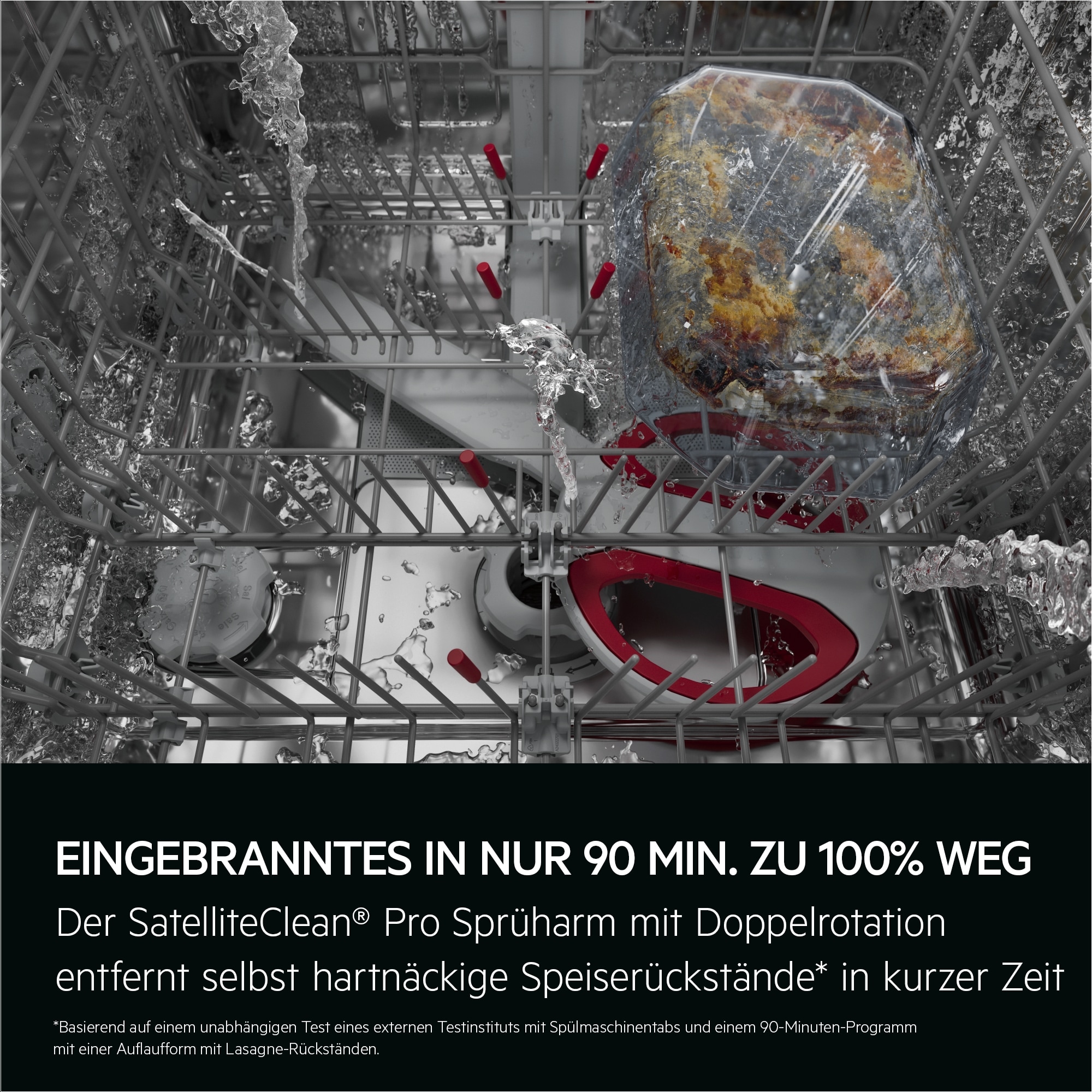 AEG Unterbaugeschirrspüler 8000 »GU8200A2SCM« Leise Spülmaschine 38 dB kraftvoll gegen Eingebranntes bei 8,4l Wasser