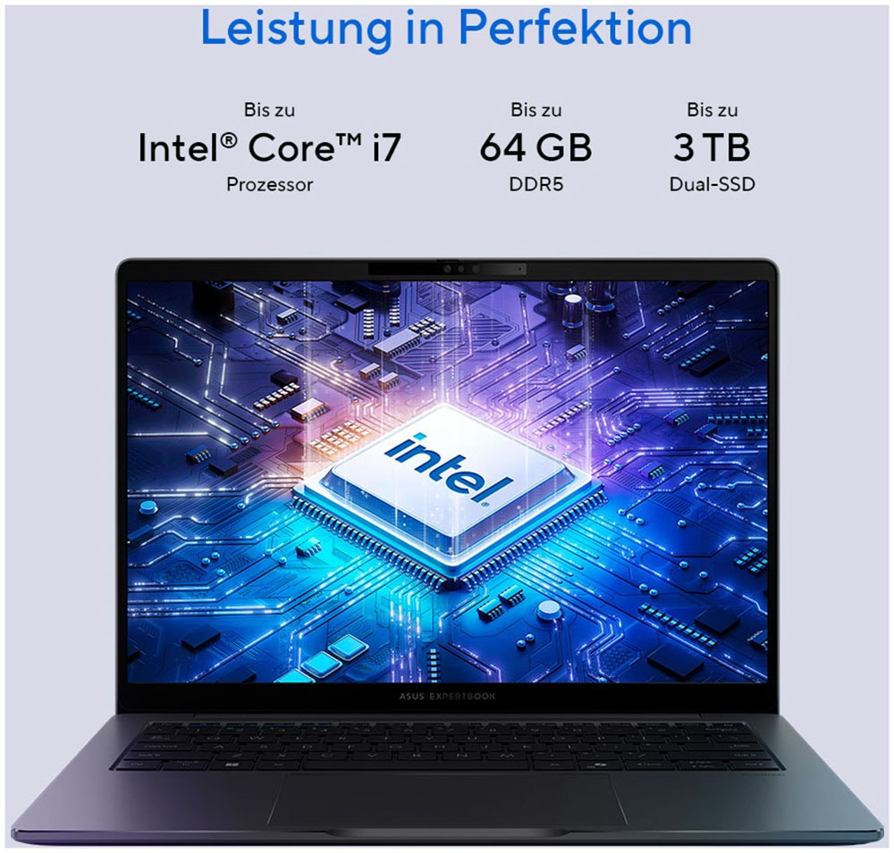 Asus Notebook »ExpertBook P3 P3405CVA-NZ0417X« 35,6 cm / 14 ″ Intel Core i7 UHD Graphics 512 GB SSD