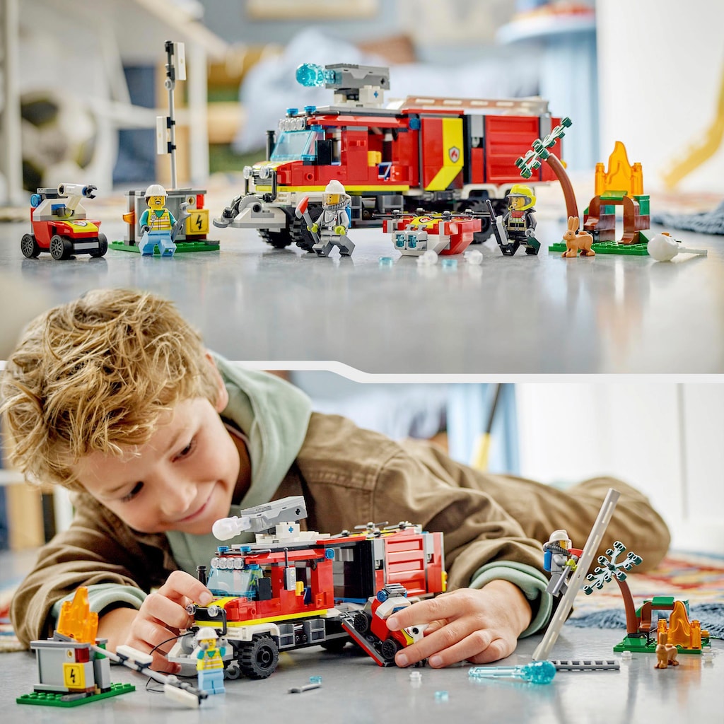 LEGO® Konstruktionsspielsteine »Einsatzleitwagen der Feuerwehr (60374), LEGO® City«, (502 St.)