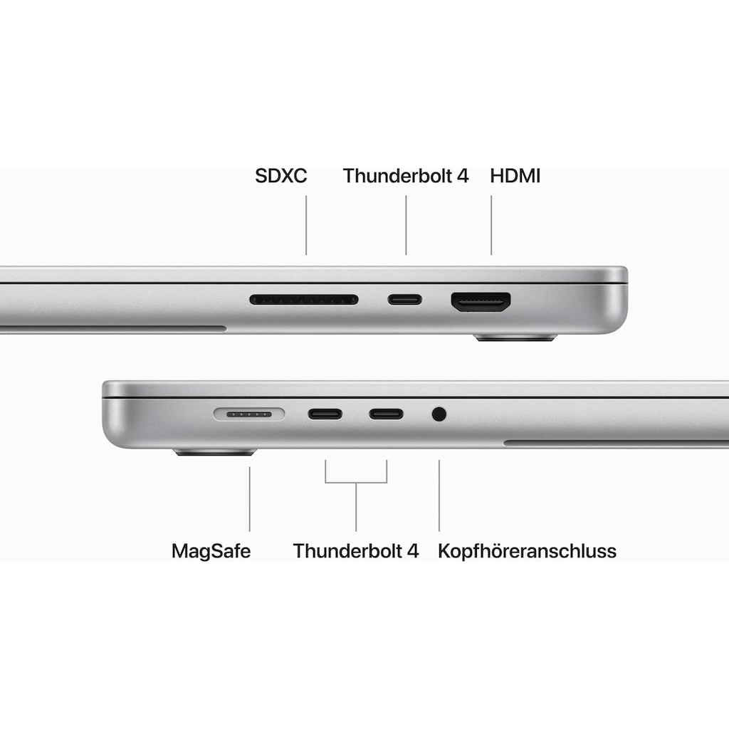 Apple Notebook »MacBook Pro 16" M3 Pro«, 41,05 cm, / 16,2 Zoll, Apple, M3 Pro, 18-Core GPU, 512 GB SSD