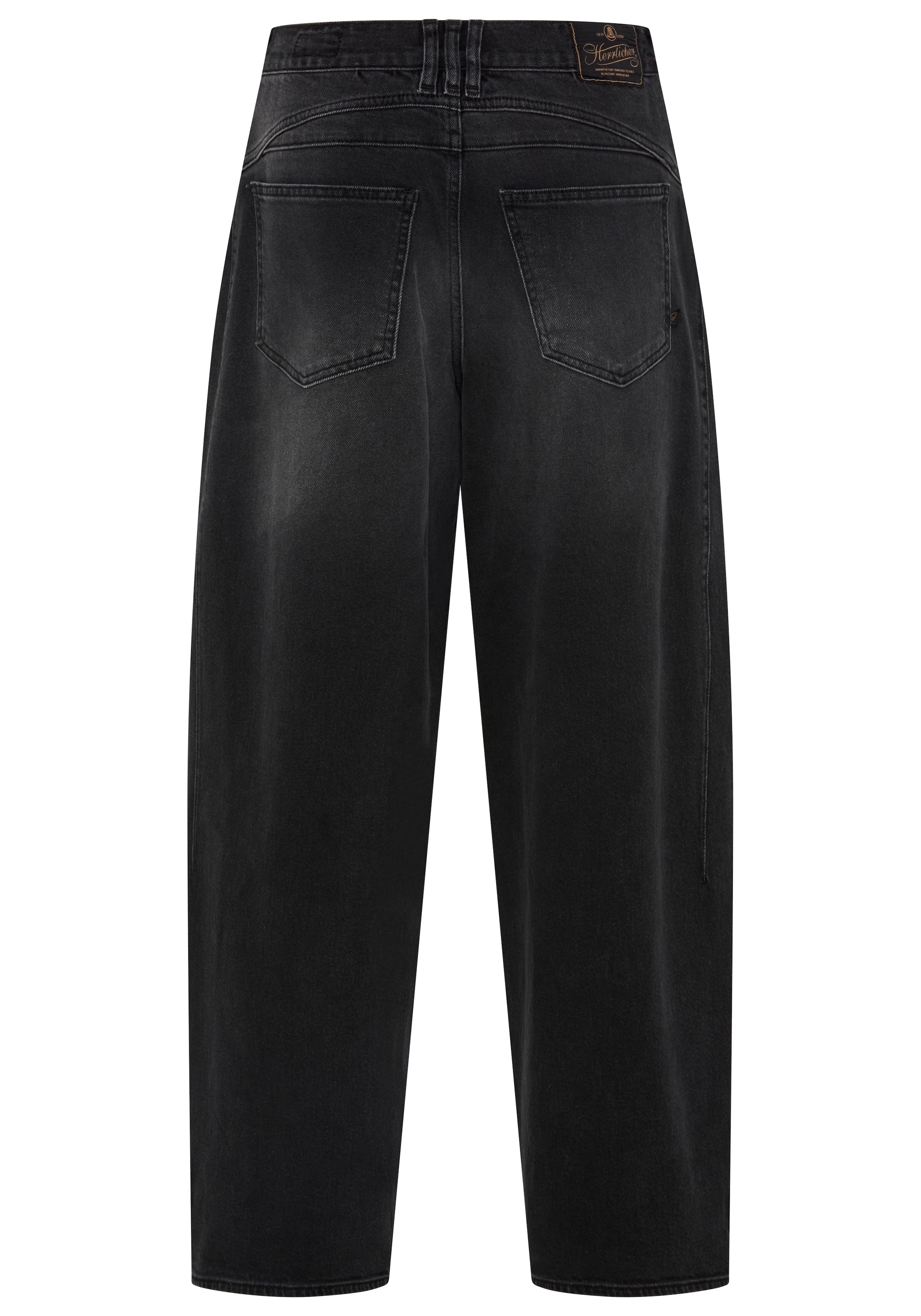 Herrlicher Loose-fit-Jeans »Barrow Denim Black« aus leichtem Denim, Barrel Look