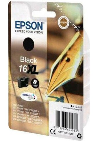 Epson Tintenpatrone »T1631, 16XL, C13T16314012«, original Druckerpatrone 16 schwarz XL kaufen