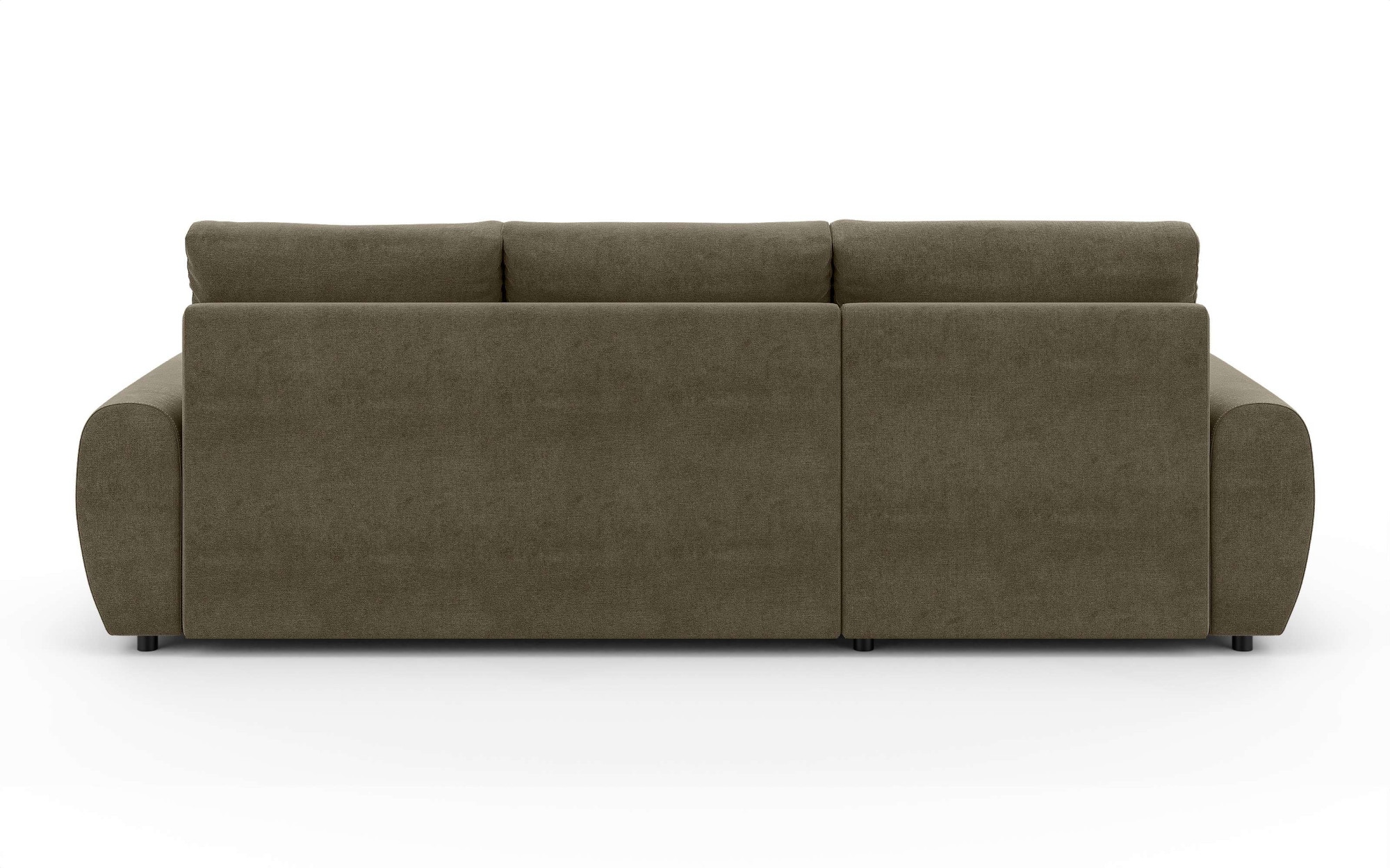 INOSIGN Ecksofa »HAVERHILL Schlafsofa mit Bettkasten, Maße B/H/T: 237/89/166 cm«, L-Form mit Recamiere links oder rechts bestellbar, Wellenunterfederung