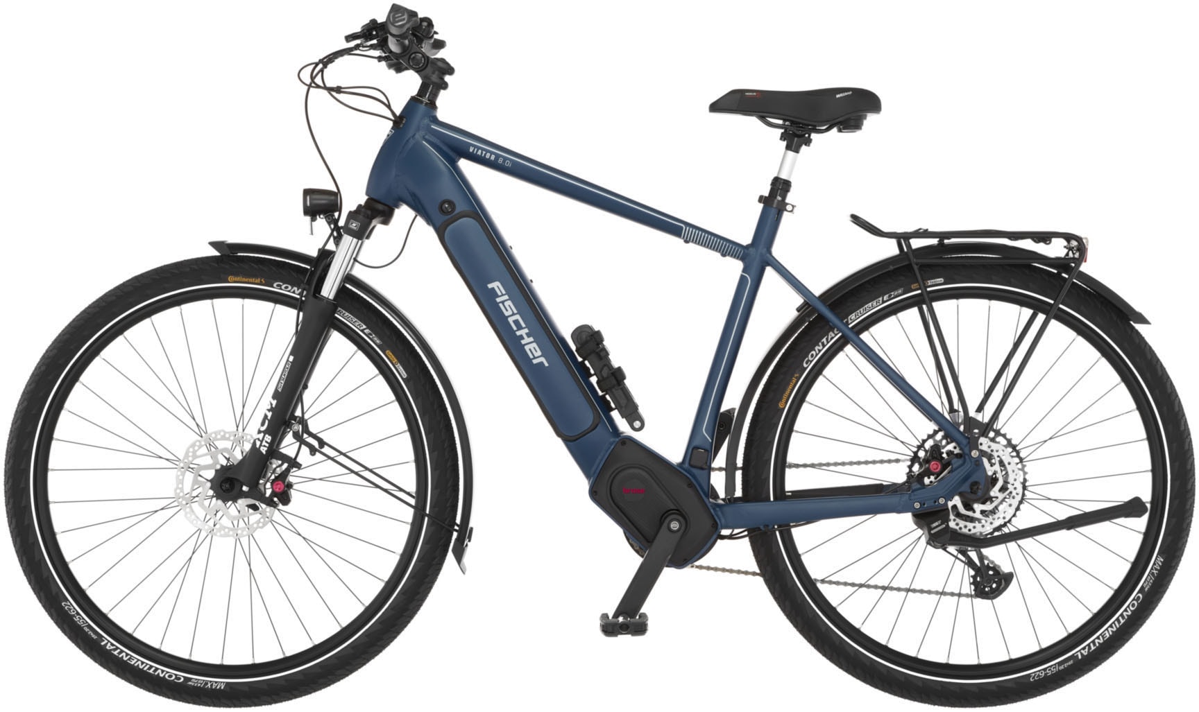 FISCHER Fahrrad E-Bike »VIATOR 8.0I 711 55«, 12 Gang, SX 11-50 Kettenschaltung, (mit Faltschloss), Pedelec, Elektrofahrrad für Damen u. Herren