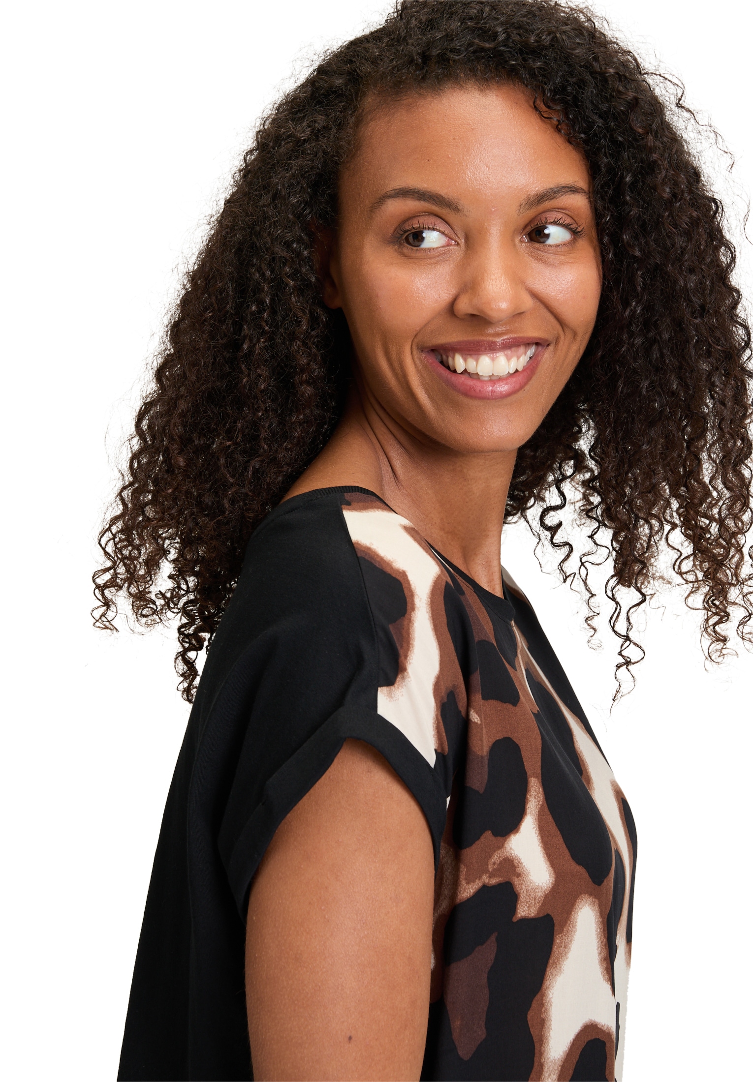 Betty&Co Langarmshirt »Casual-Shirt mit Print«