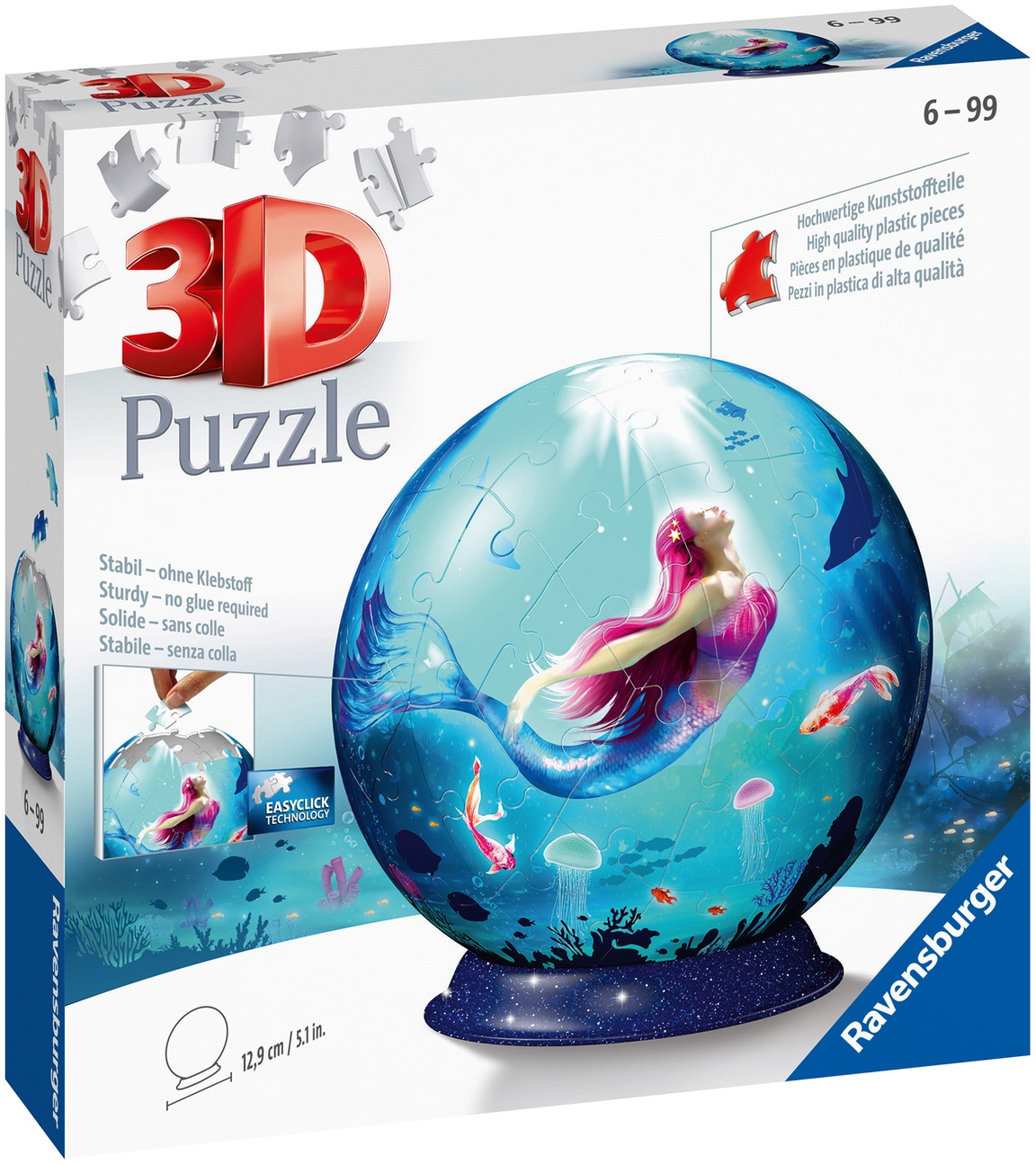 Ravensburger Puzzleball »Bezaubernde Meerjungfrauen«, FSC® - schützt Wald - weltweit; Made in Europe