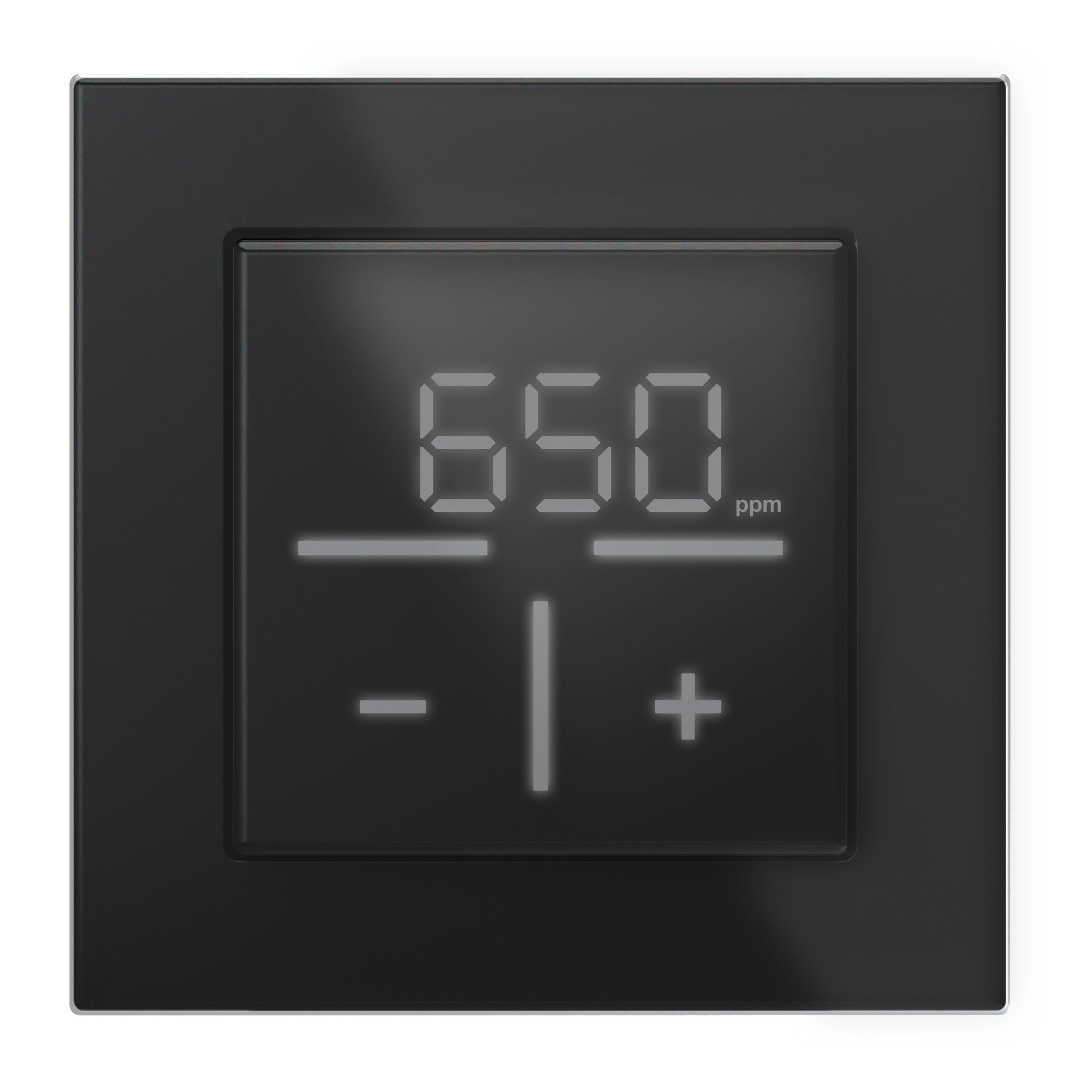 eQ-3 Homematic Bundle IP Glas-Wandthermostat CO2+Glasrahmen;schwarz