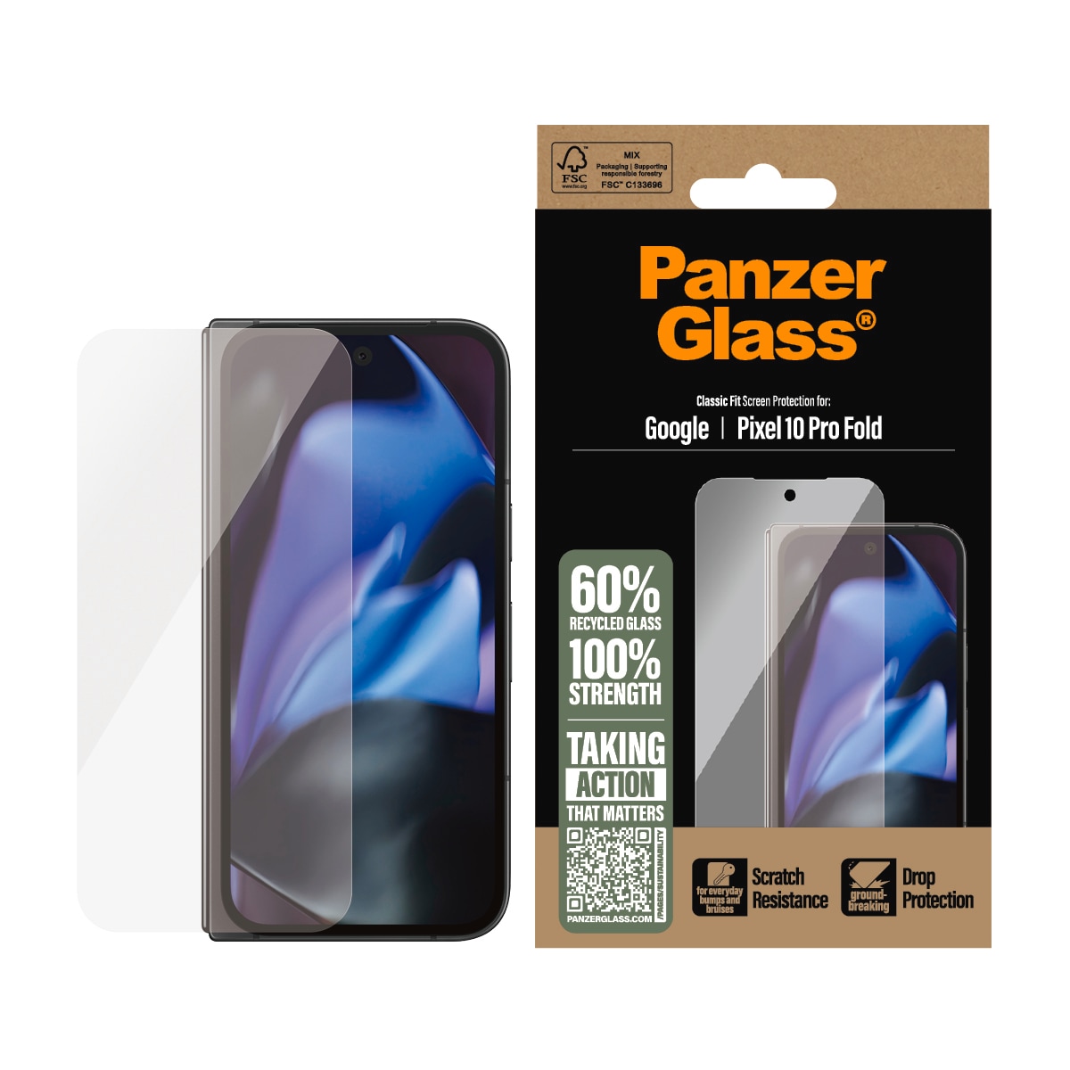 PanzerGlass ® Displayschutz Google Pixel 10 Pro Fold 5G | Classic Fit