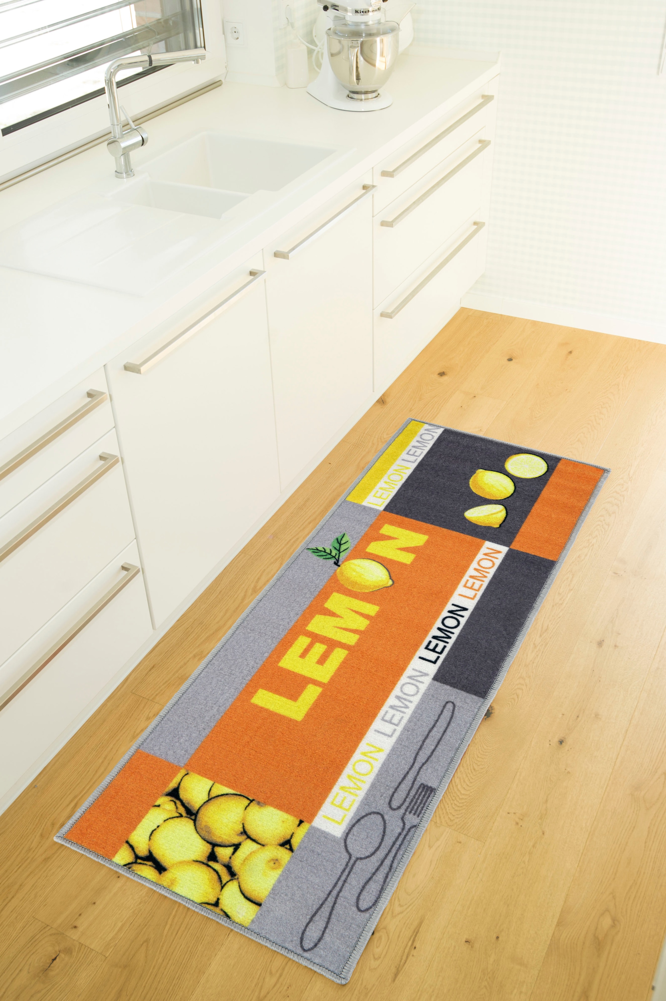 Andiamo Küchenläufer »Lemon«, rechteckig, Motiv Zitronen, mit Schriftzug,  Größe 50x150 cm, Küche