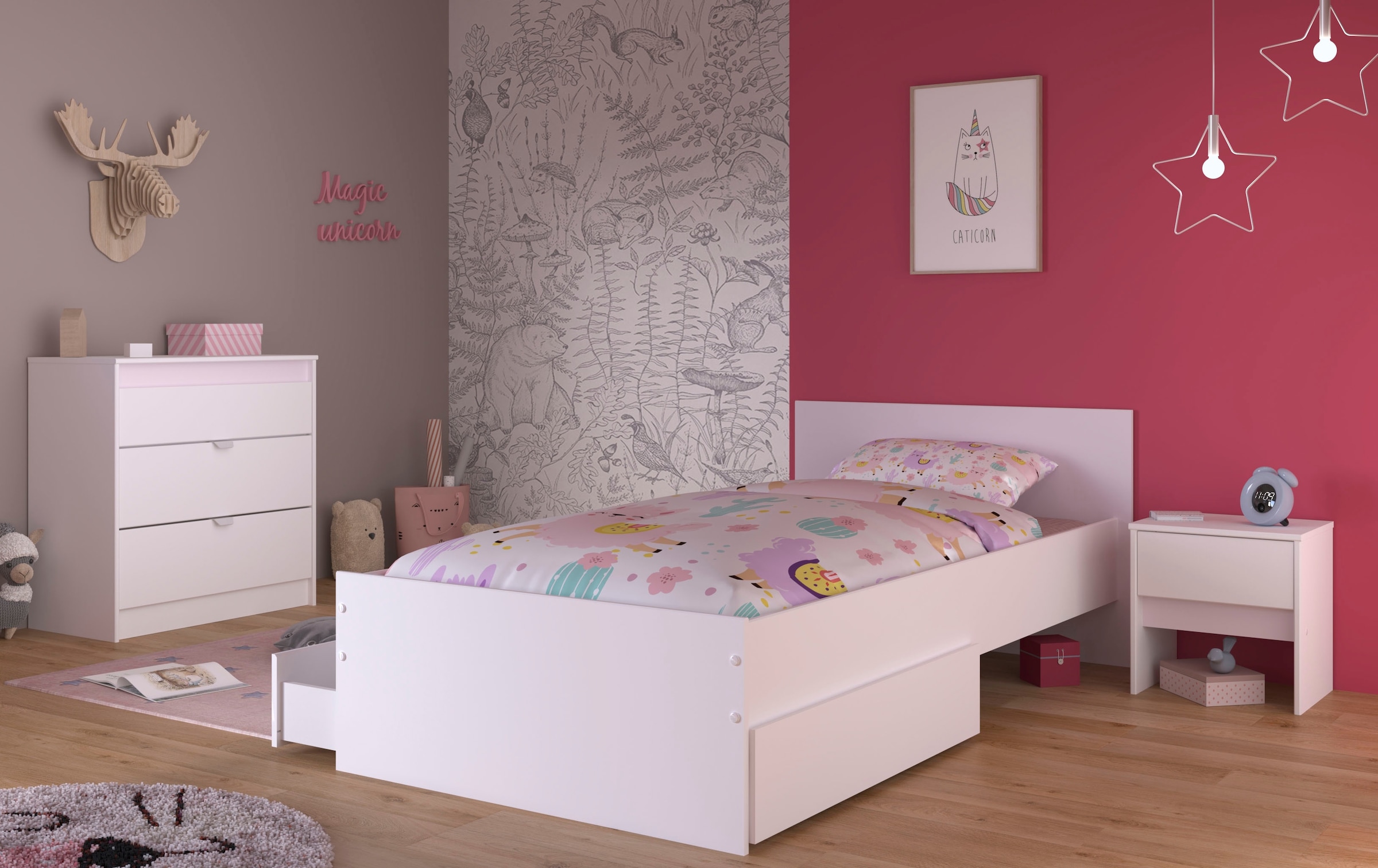 Parisot Jugendzimmer-Set »Pirouette«, (Set, 4 tlg.)