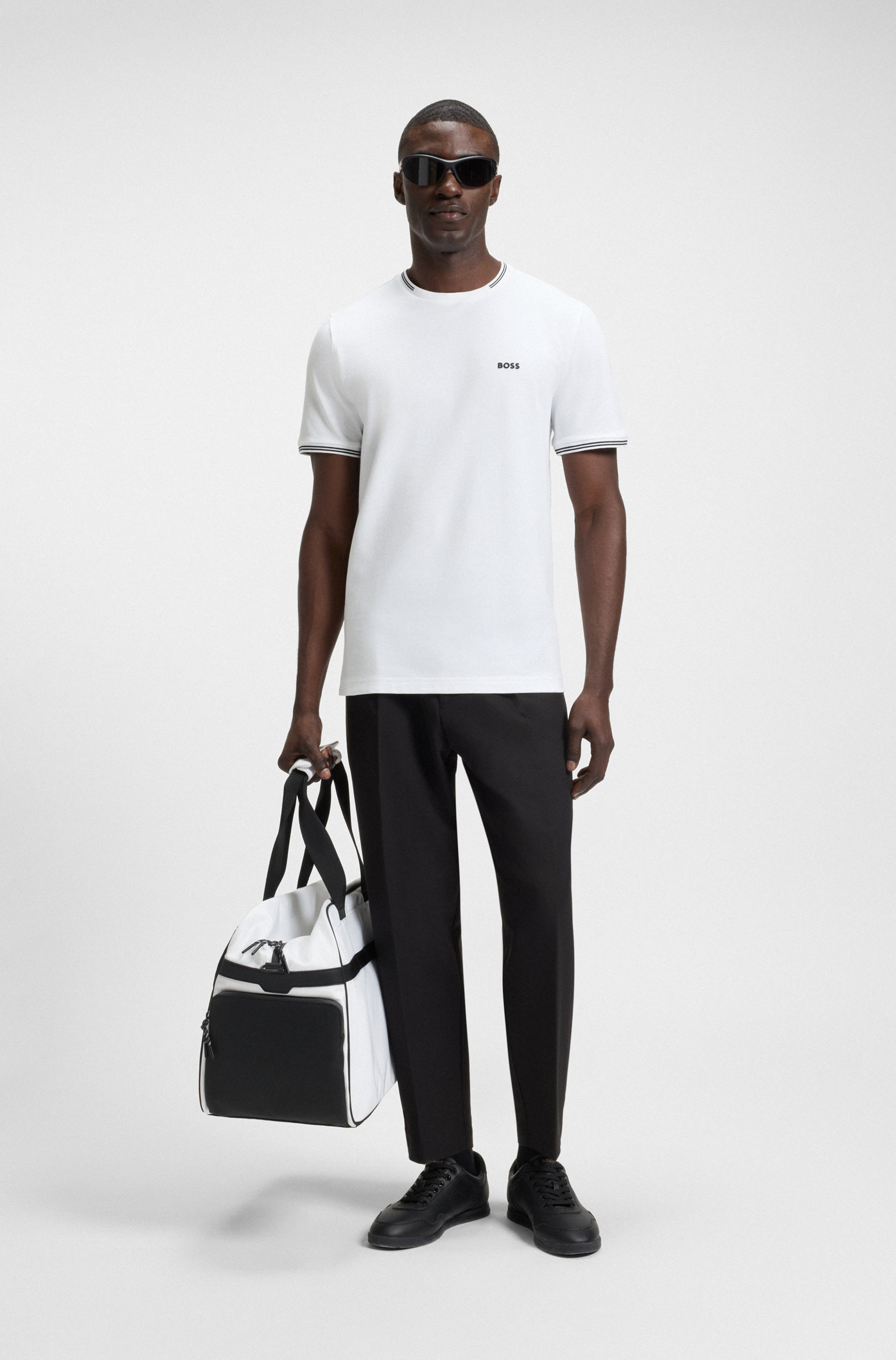 BOSS GREEN T-Shirt »Taul« aus softem Stretch-Baumwoll-Piqué, Regular Fit