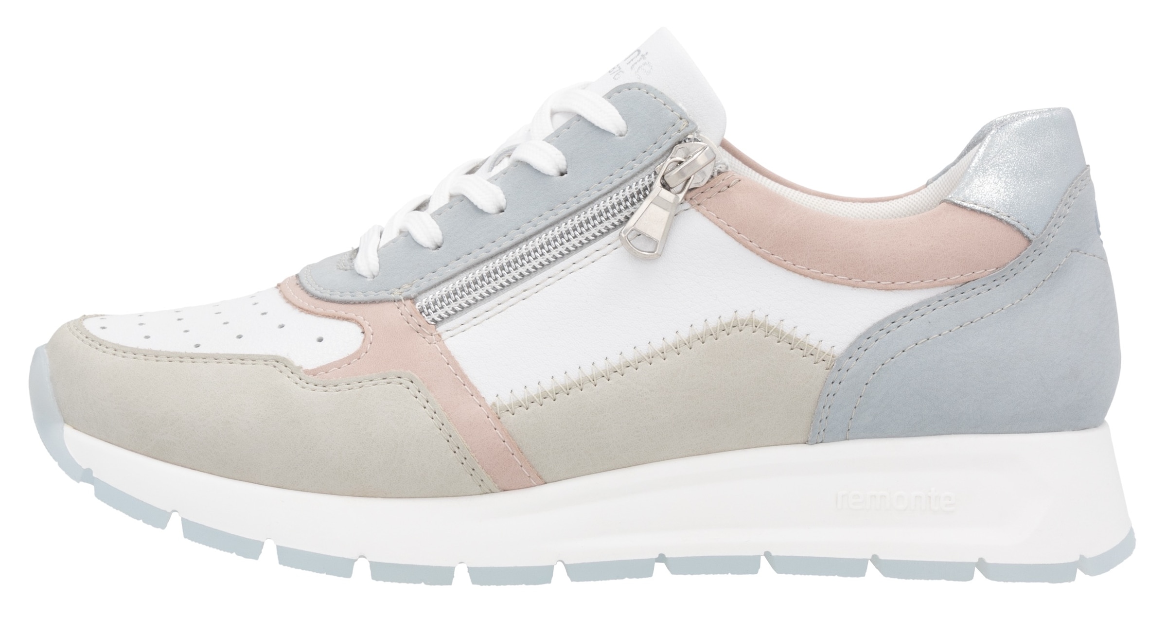 Remonte Keilsneaker, Freizeitschuh, Halbschuh, Schnürschuh mit gepolstertem Schaftrand