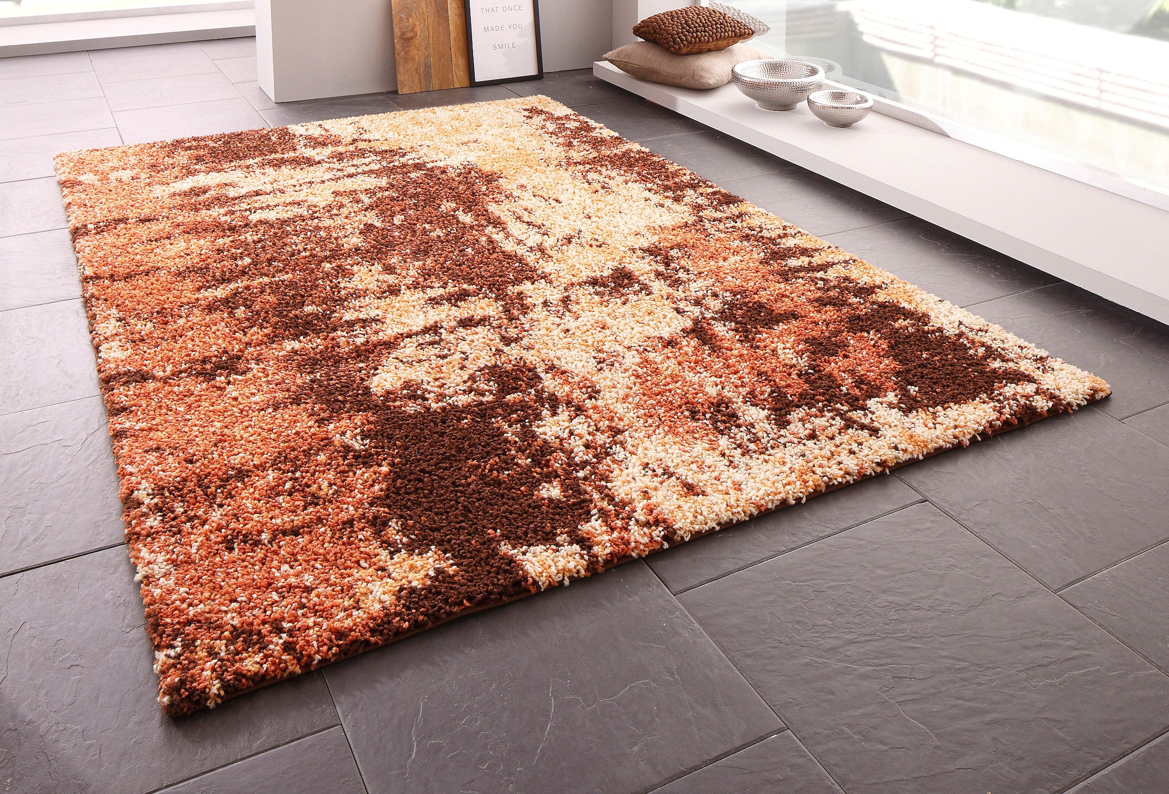my home Hochflor-Teppich »Hannes«, rechteckig, 30 mm Höhe, Vintage Design