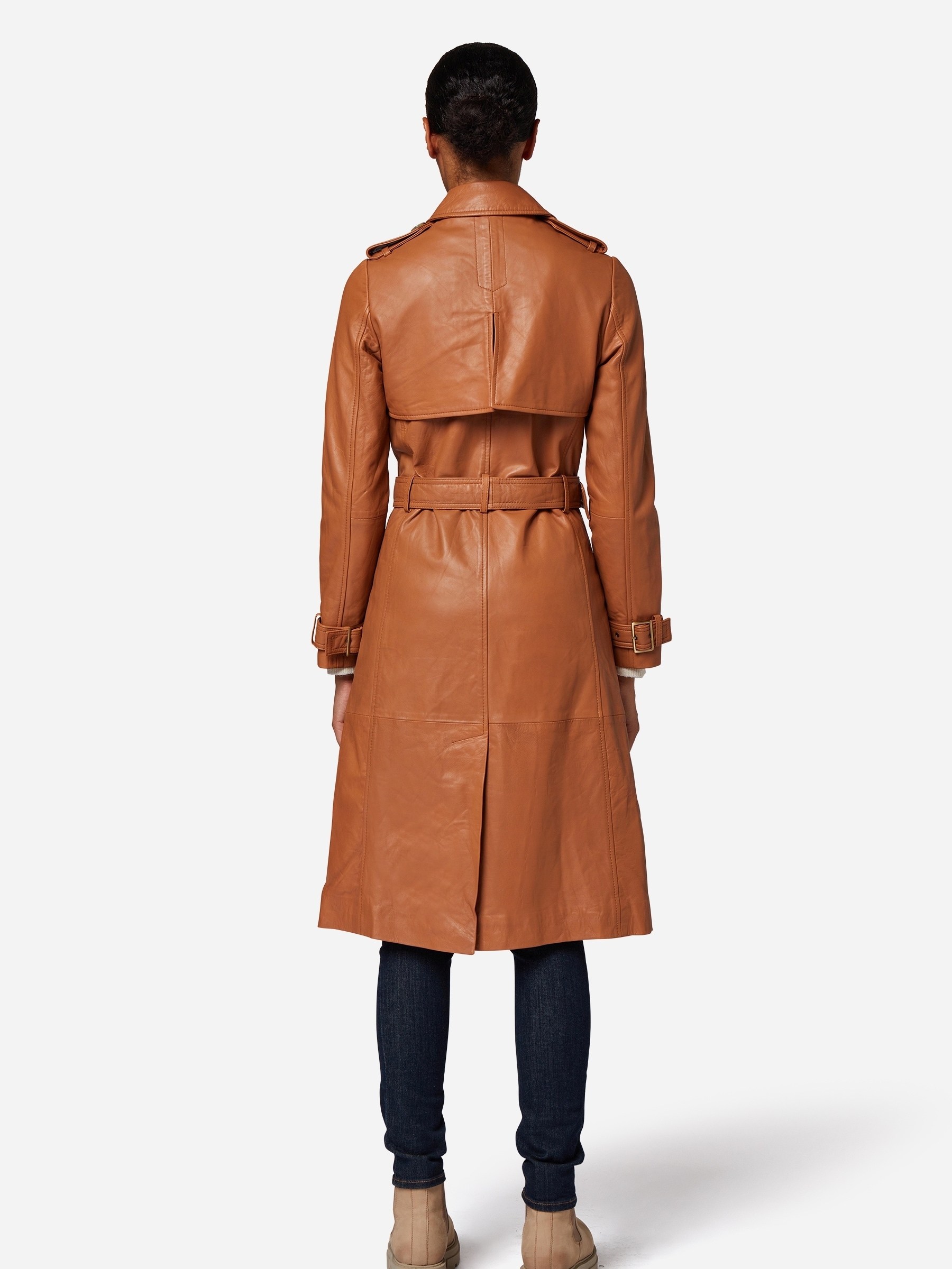 RICANO Trenchcoat »Mantel Gloria« Handgefertigt aus echtem Leder