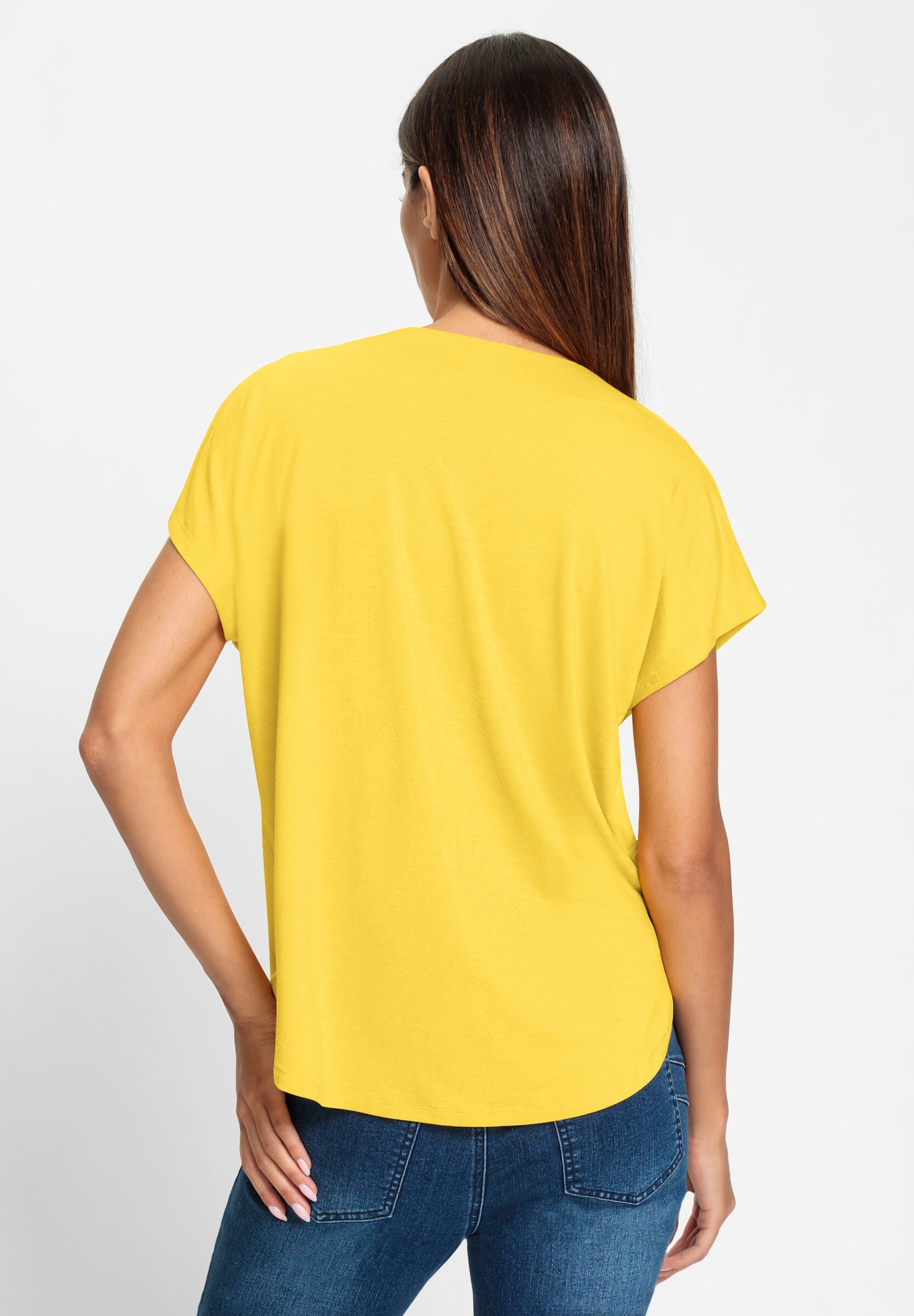 heine T-Shirt »Shirtbluse Kurzarmshirt mit V-Ausschnitt«