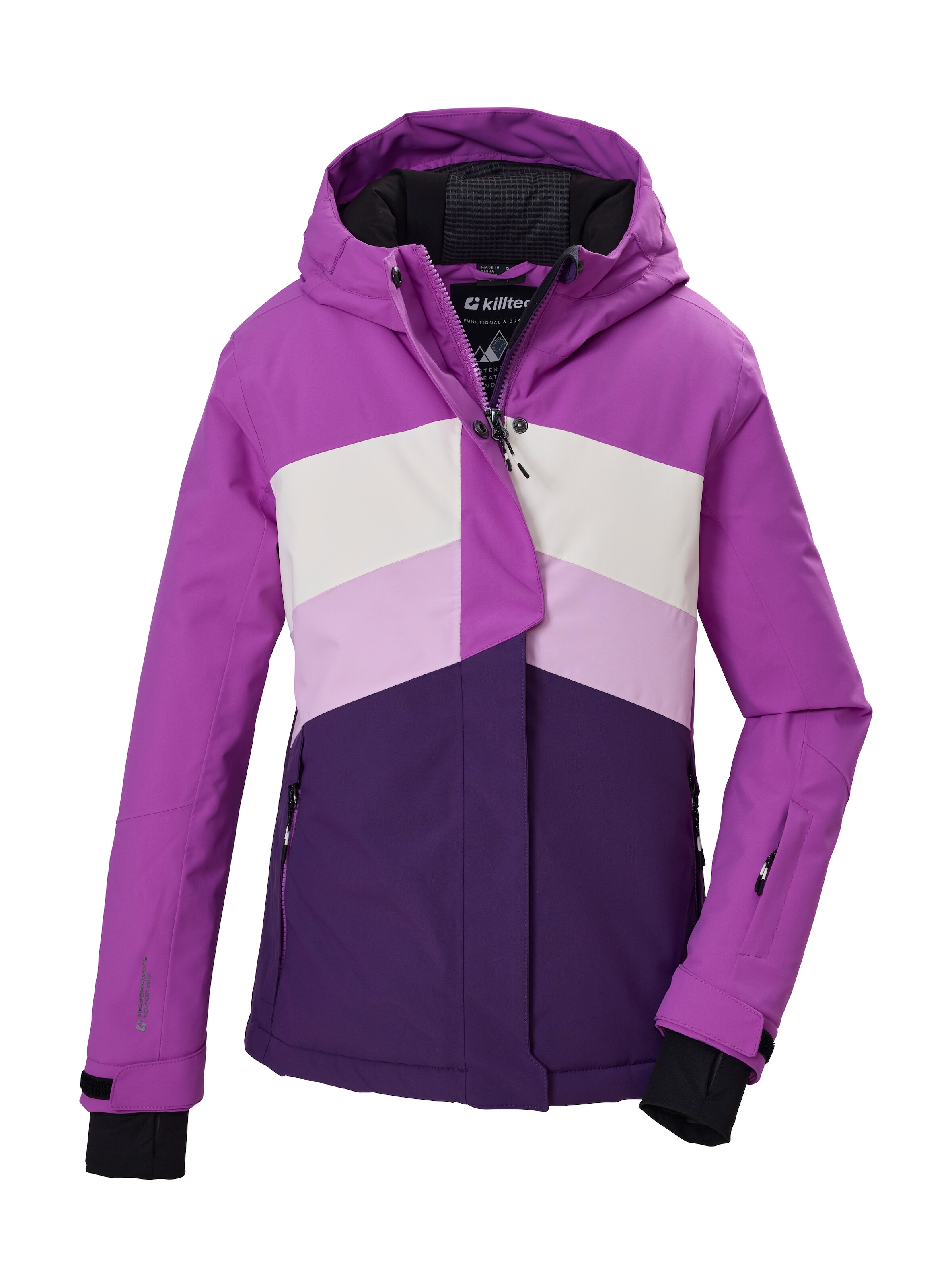 Killtec Skijacke »KSW 196 GRLS SKI JCKT« Wind- und wasserdichte Skijacke mit verstellbaren Details