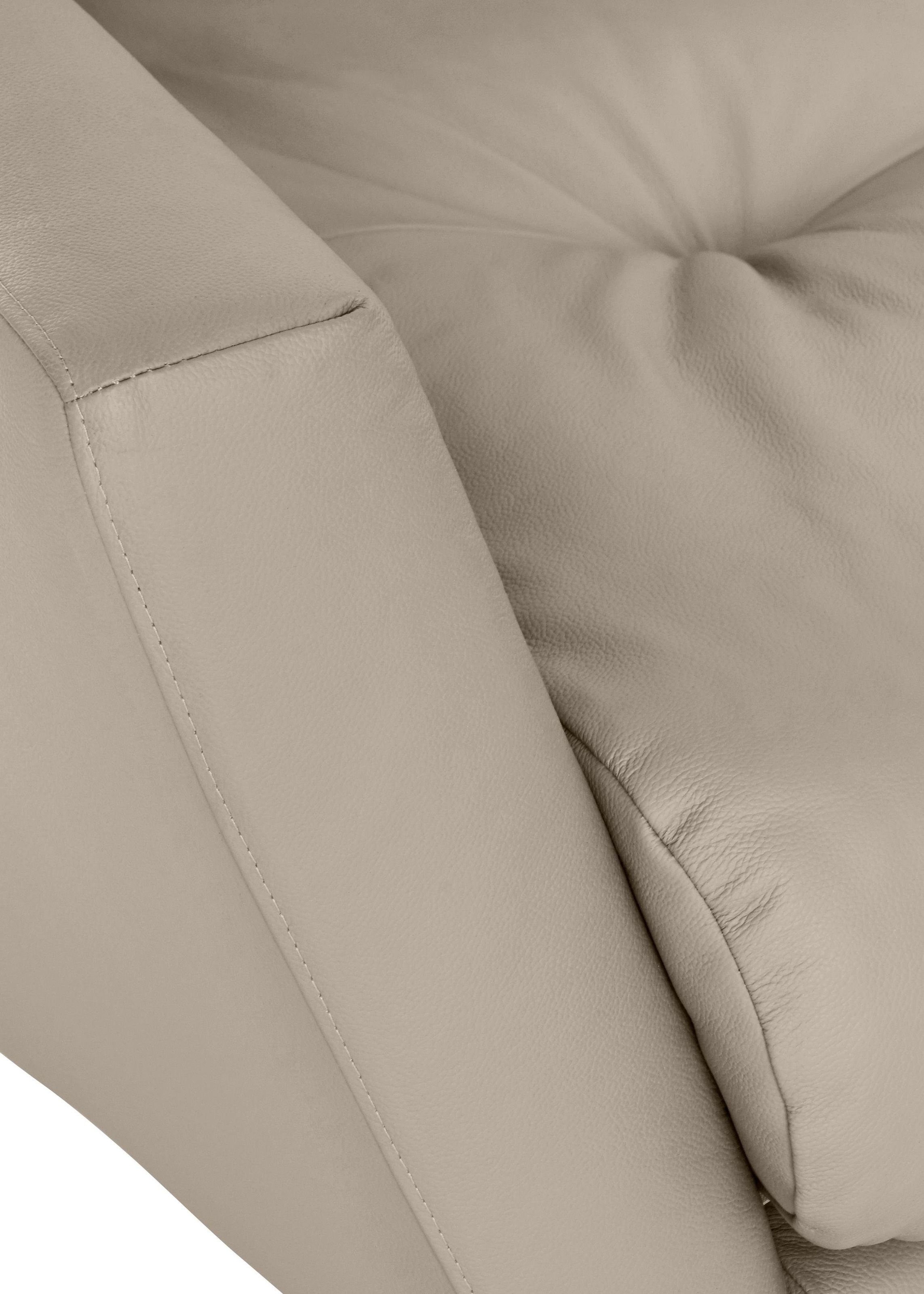 W.SCHILLIG Big-Sofa »softy«, mit dekorativer Heftung im Sitz, Füße schwarz pulverbeschichtet