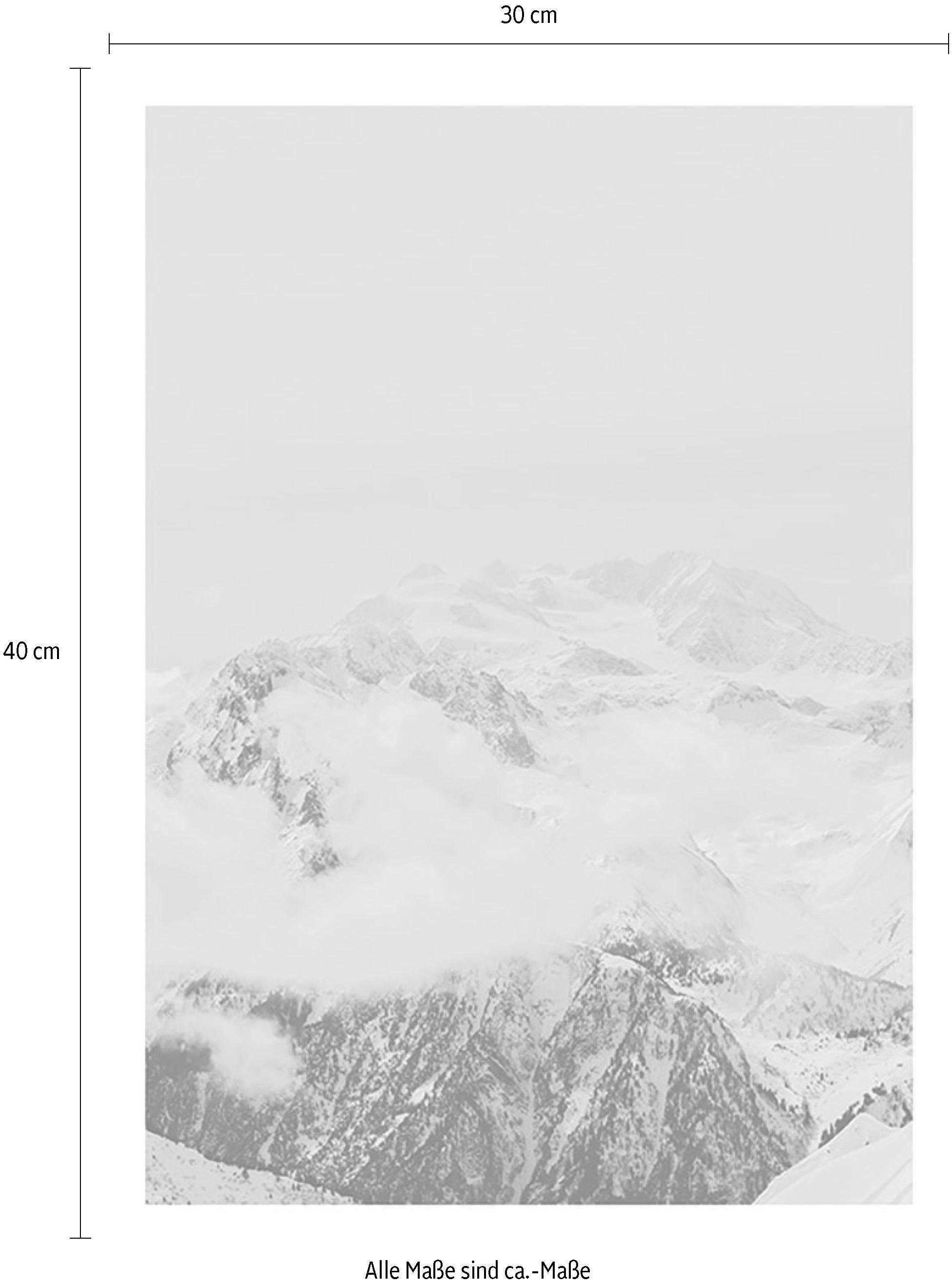 Komar Bild »Mountain Clouds«, Natur, (1 St.), Wandbild zur Dekoration - ohne Rahmen