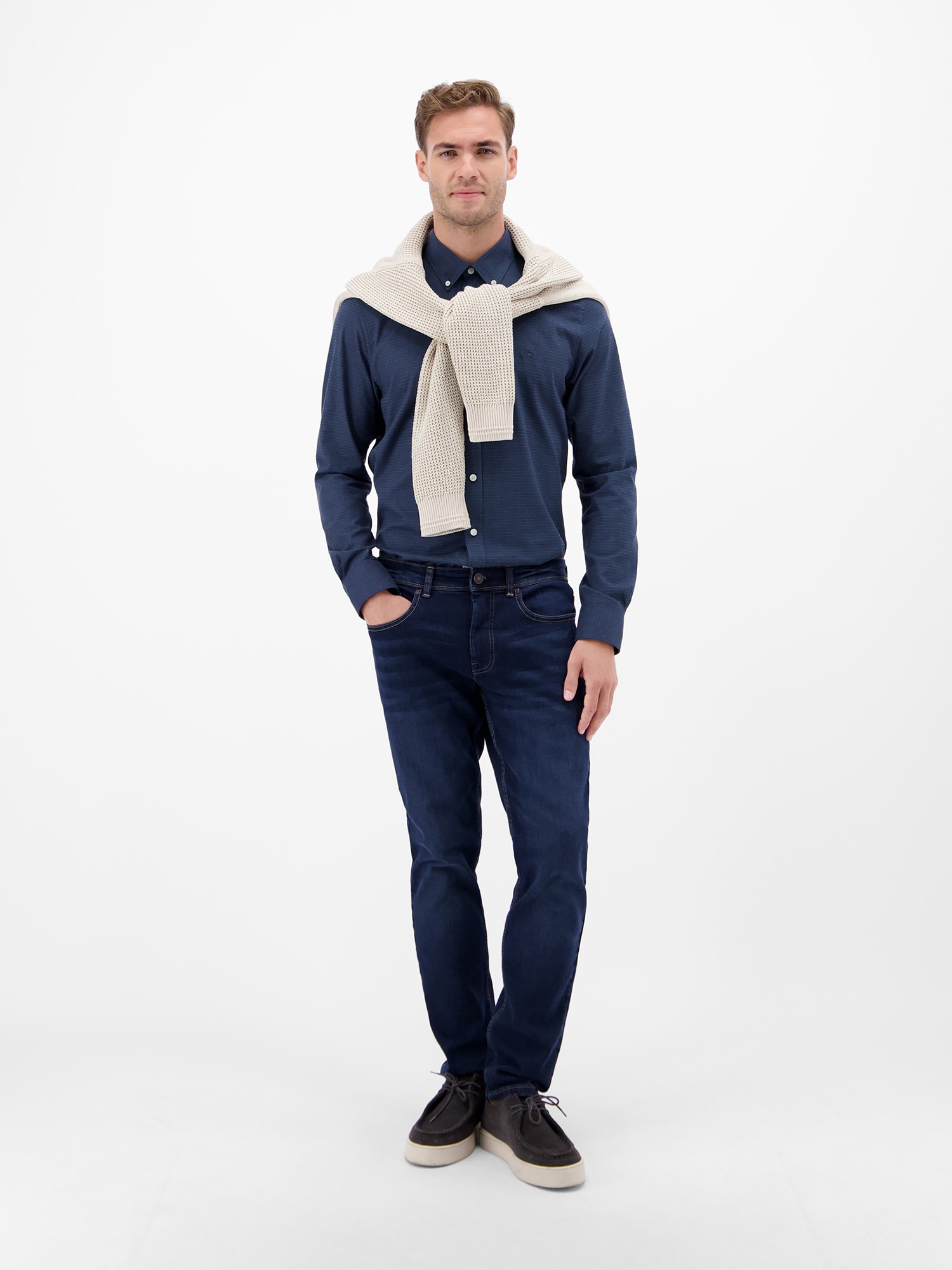 LERROS Karohemd »LERROS Karo Flannel-Stretchhemd - for every day«