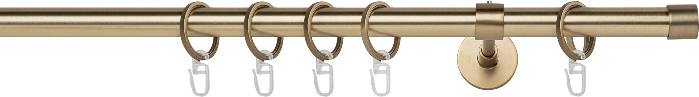 mydeco Gardinenstange »20mm Cap Wandträger 14 cm«, 1 läufig-läufig, Fixmaß