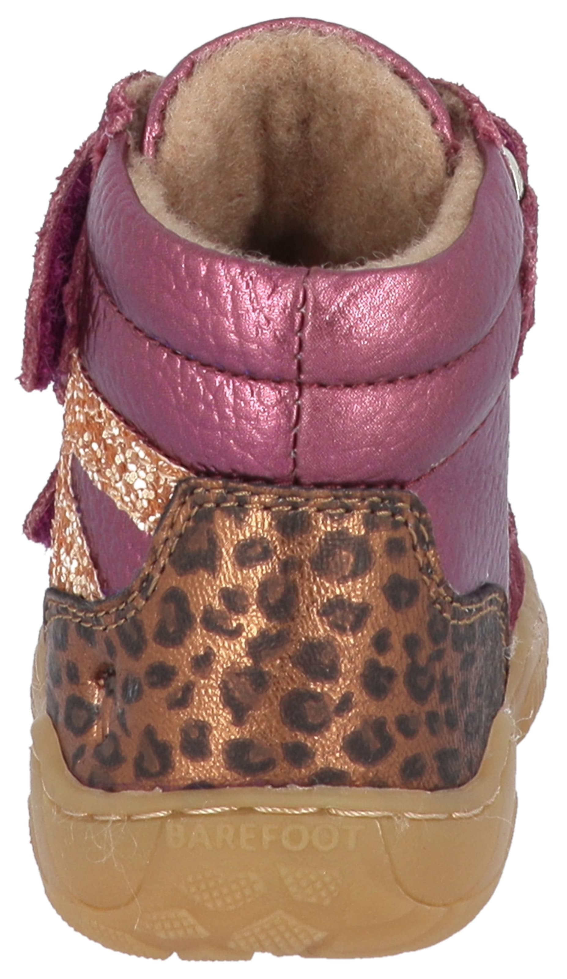 Lurchi Barfußschuh »Samu 1 Barefoot«  Herbstboots, Klettboots mit trendigen, farbigen Kontrastbesätzen