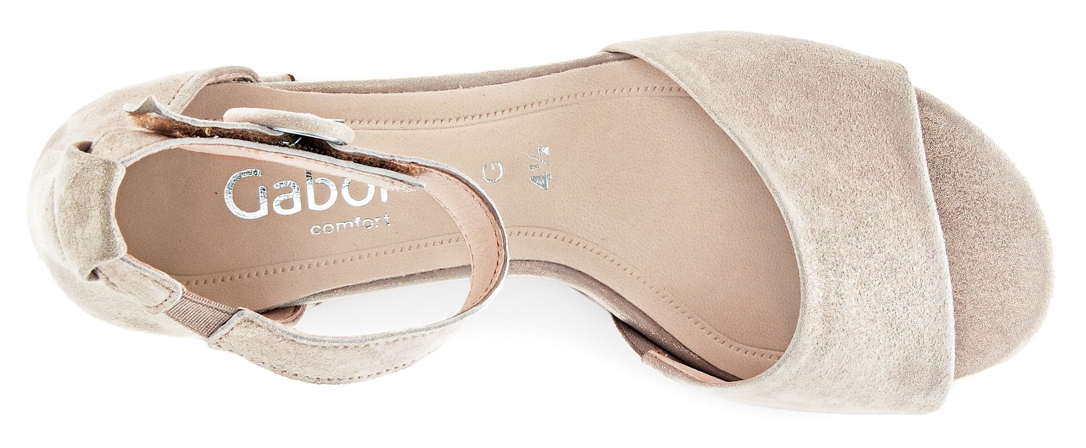 Gabor Sandalette »TUNIS«, Blockabsatz, Businessschuh, Festtagsschuh, Zierschnalle, G-Weite