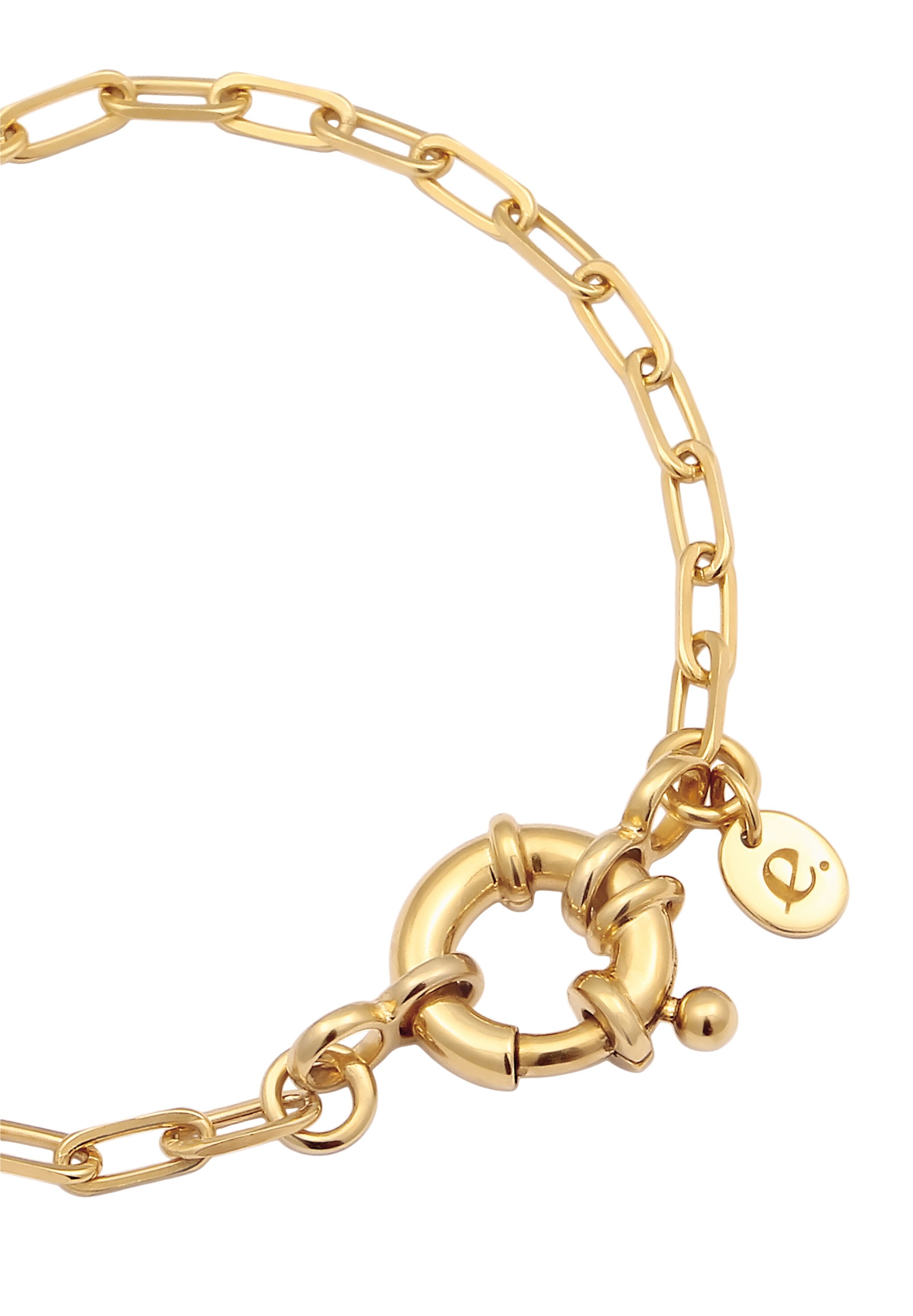 Elli Premium Armkette »Armband Gliederkette Federring Modern 925 Sterling Silber«