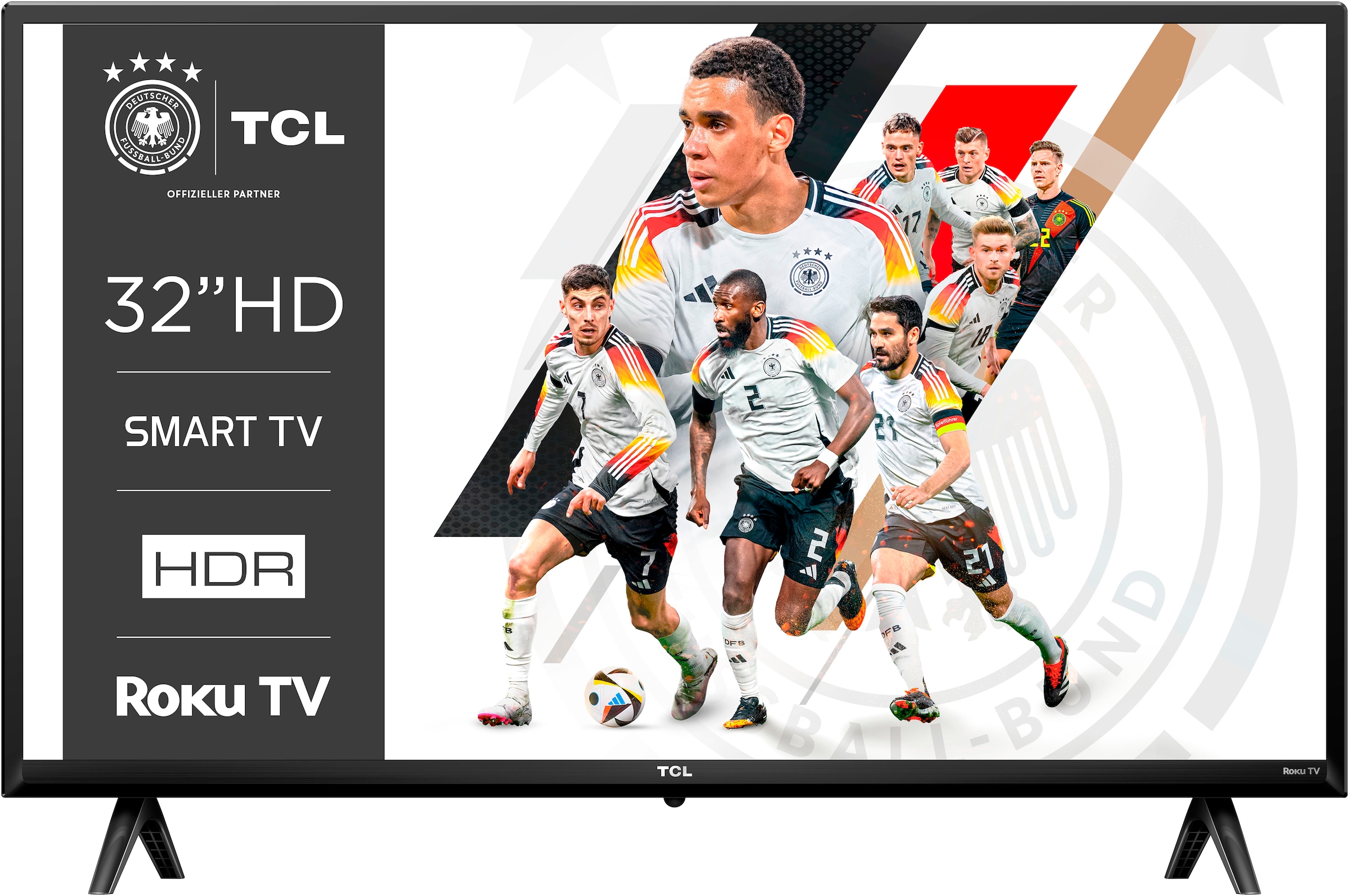 TCL LCD-LED Fernseher »32RS530X1«, HD, Smart-TV, Roku TV, Smart HDR, HDR10, Chromecast, Youtube, Netflix