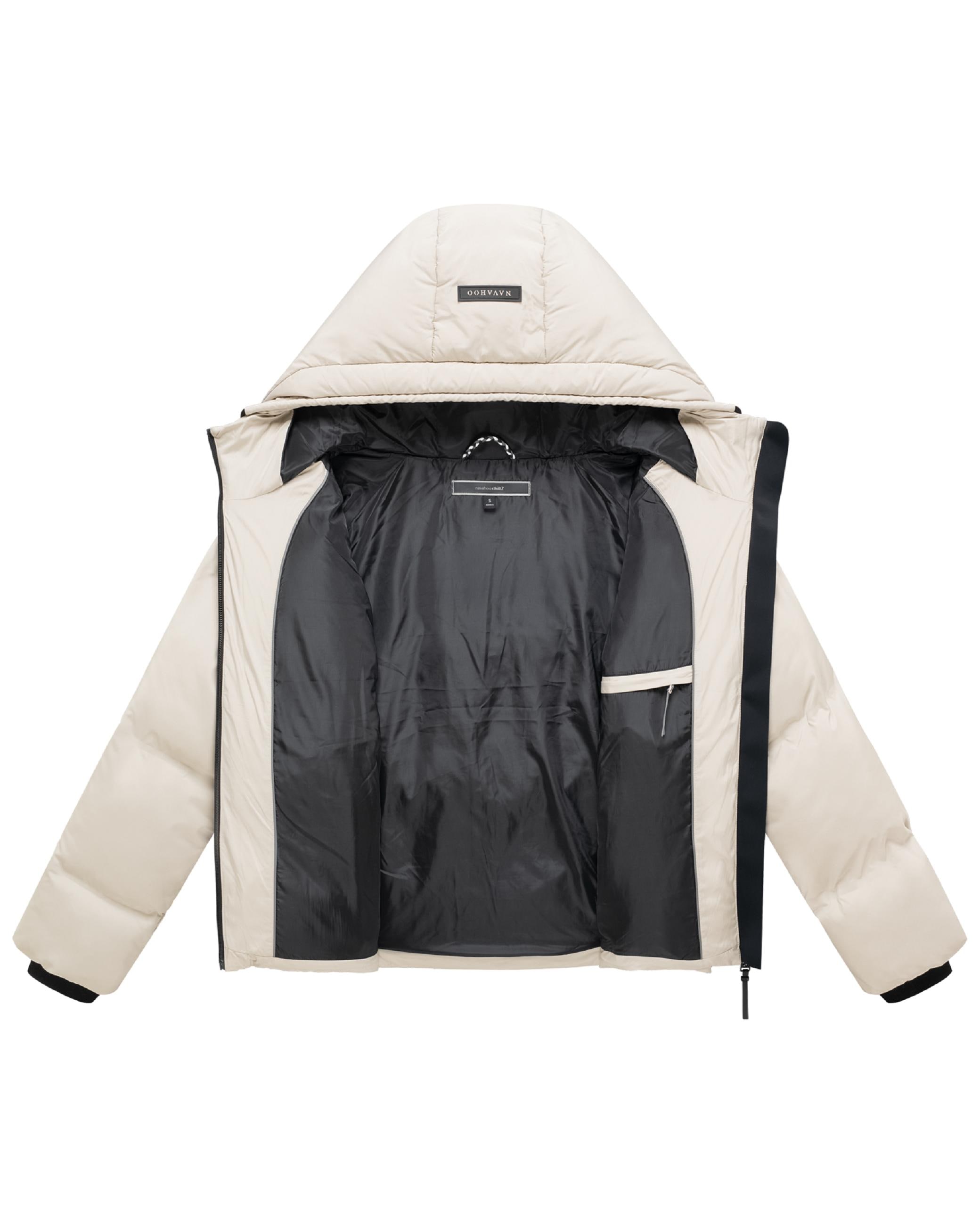 Navahoo Winterjacke »Winterjacke Petit-Puffy 14« mit Kapuze Damen Jacke mit verschweißter Steppung