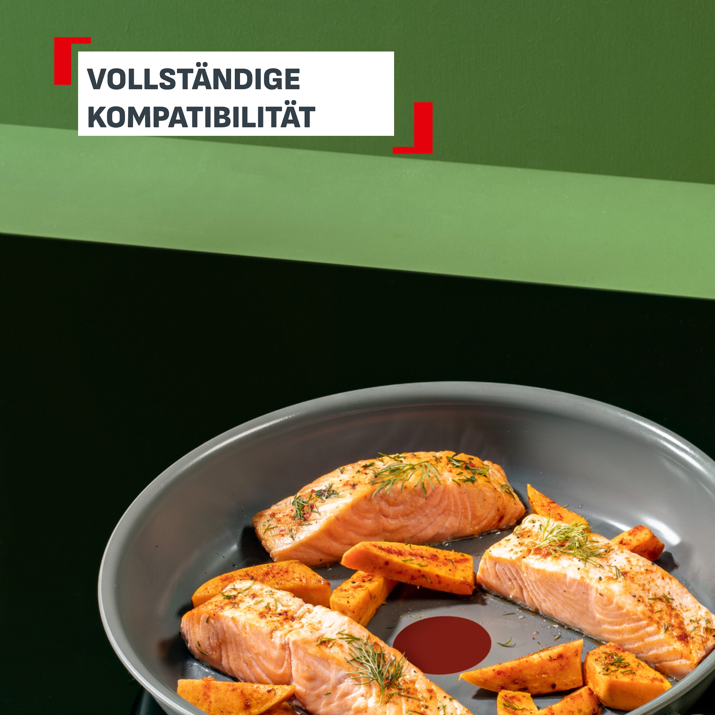 Tefal Pfannen-Set »Renewal« Aluminium Set, 2 tlg. Keramikbeschichtung, 100% recycelter Aluminiumkörper, Thermo-Signal