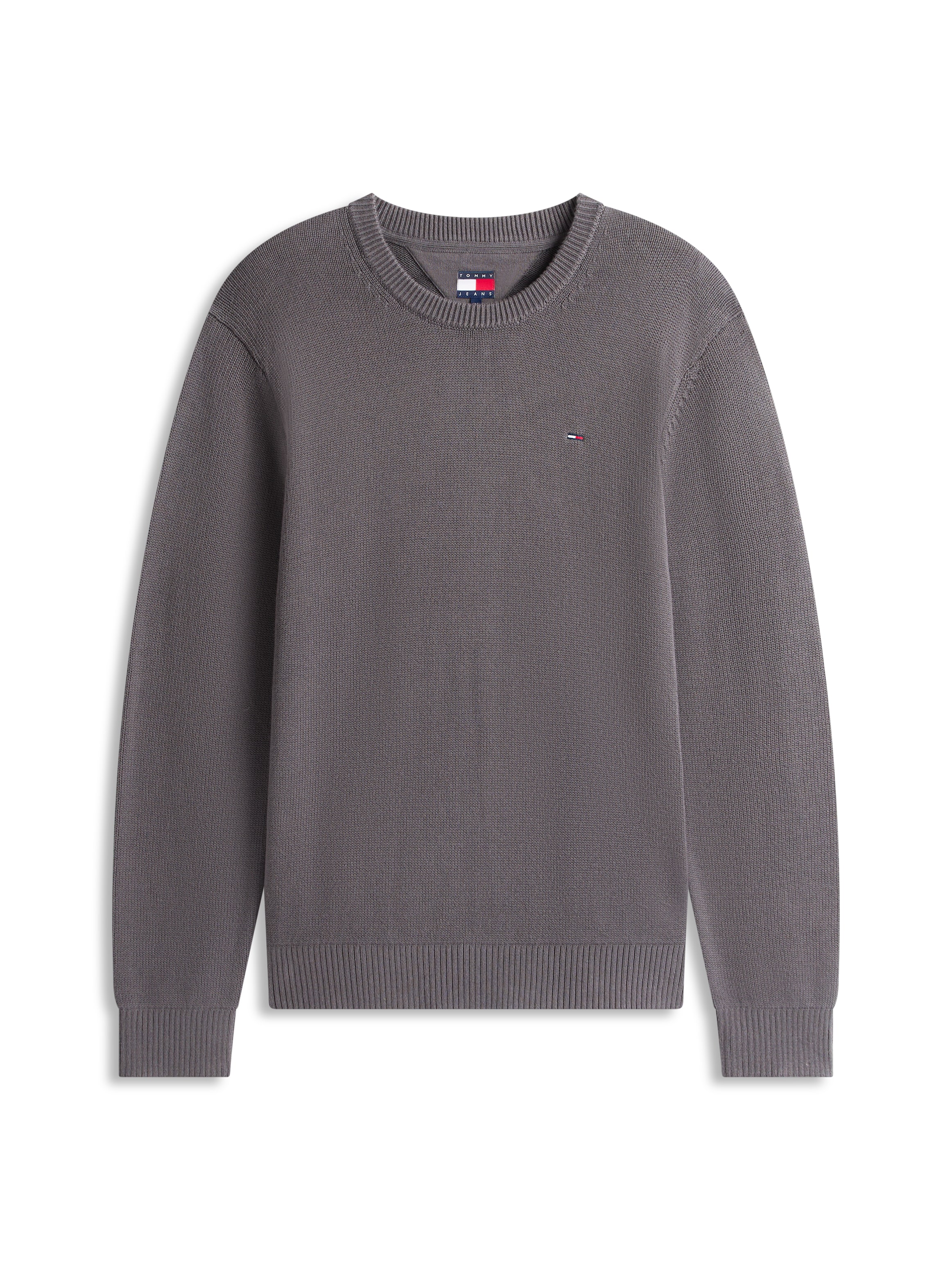 Tommy Jeans Rundhalspullover Slim fit mit Rundhalsausschnitt