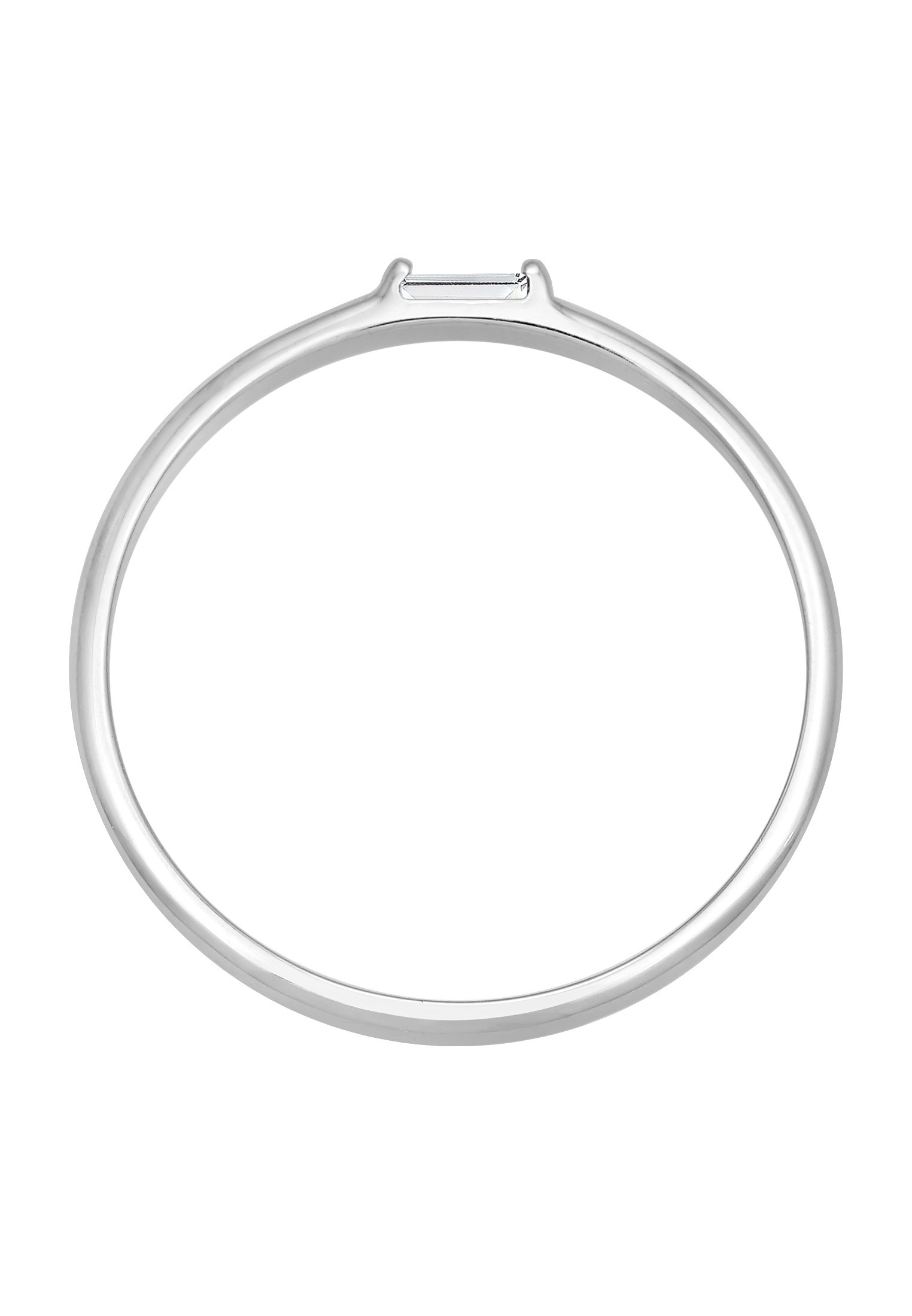 Elli Premium Verlobungsring »Ring Stabelring Topas Rechteck Verlobung 585 Weißgold«