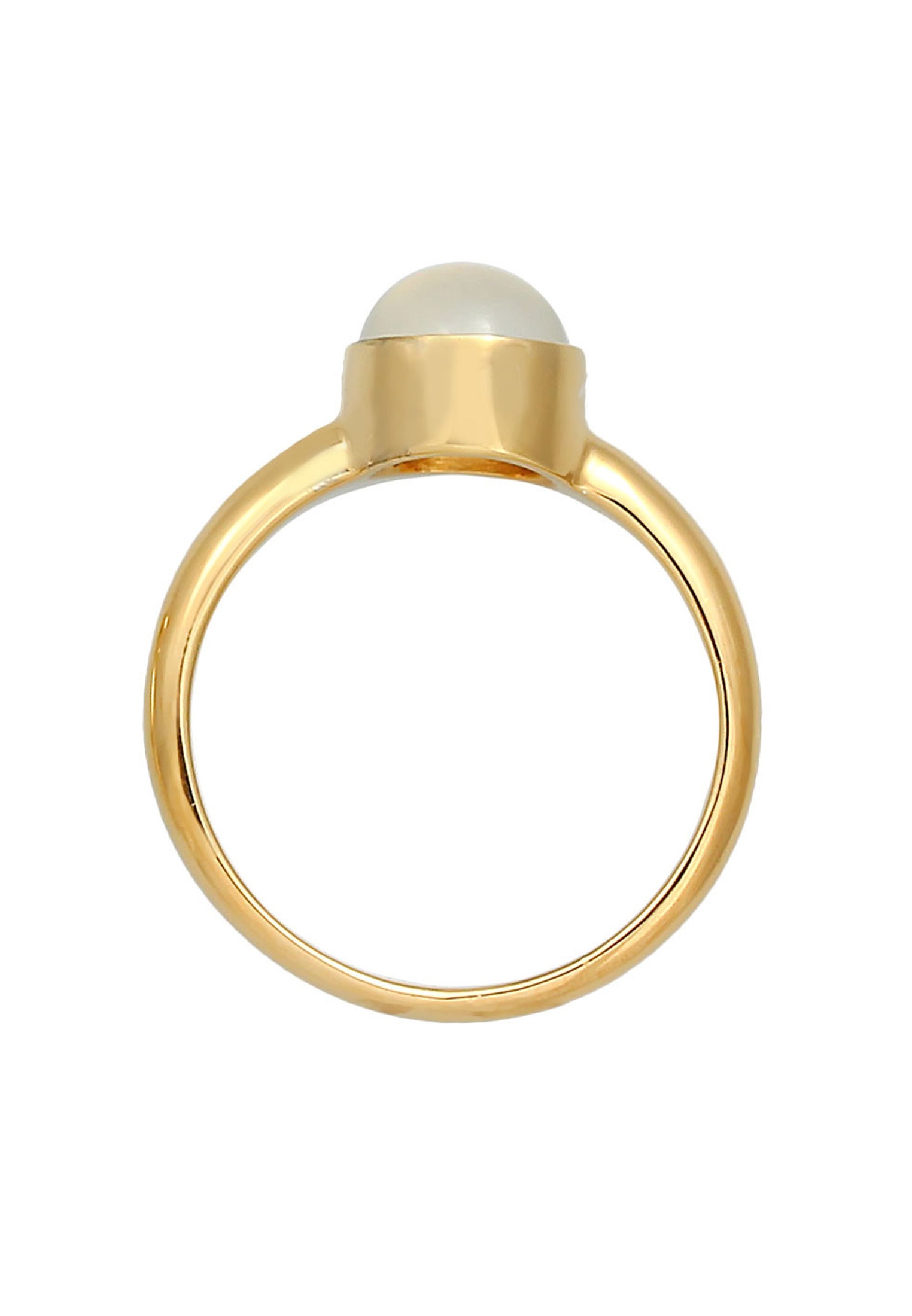 Elli Silberring »Ring Solitär Edelstein Mondstein Pastell 925 Silber«