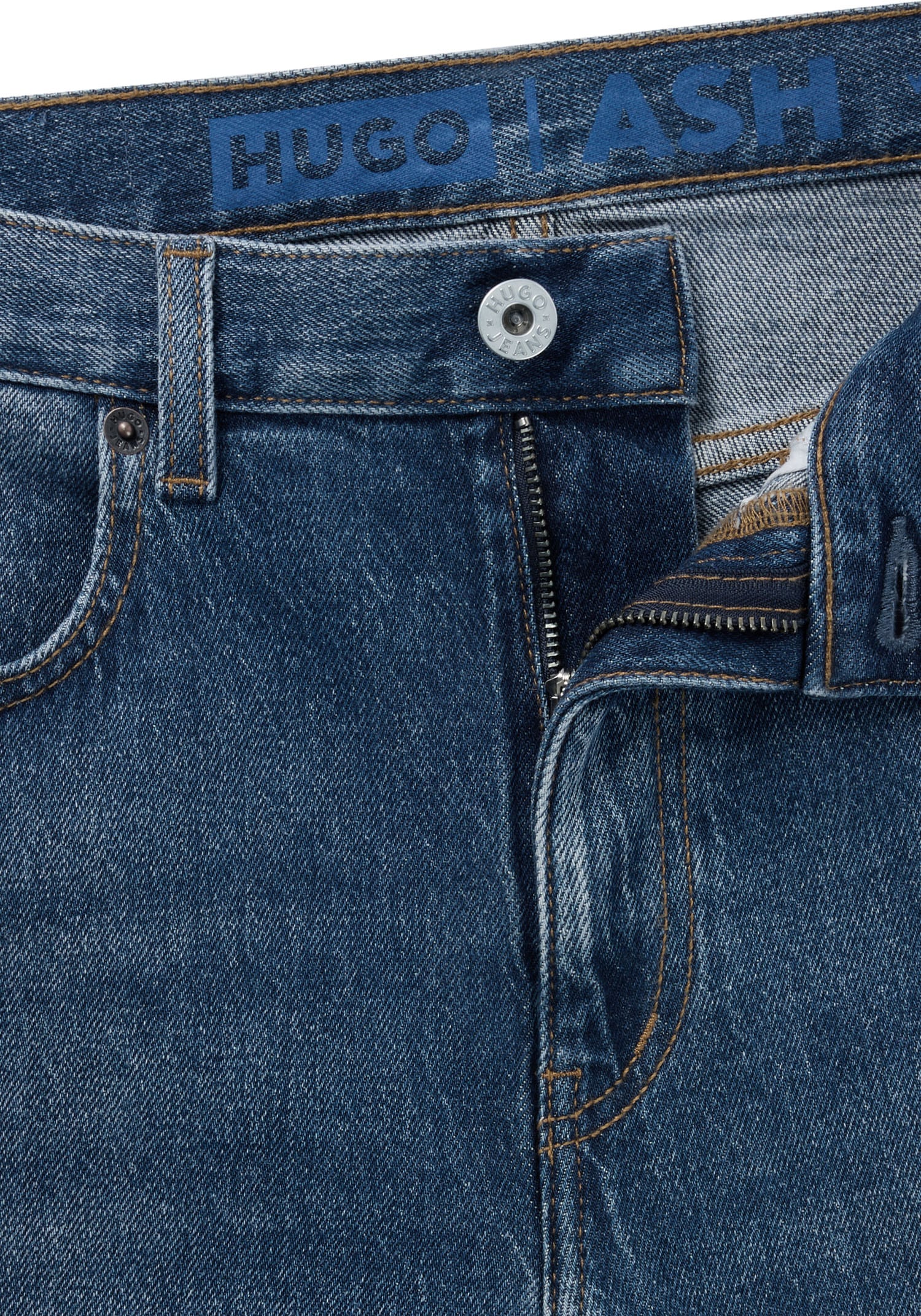 HUGO Blue Slim-fit-Jeans »Ash«, mit Stone-washed-Finish