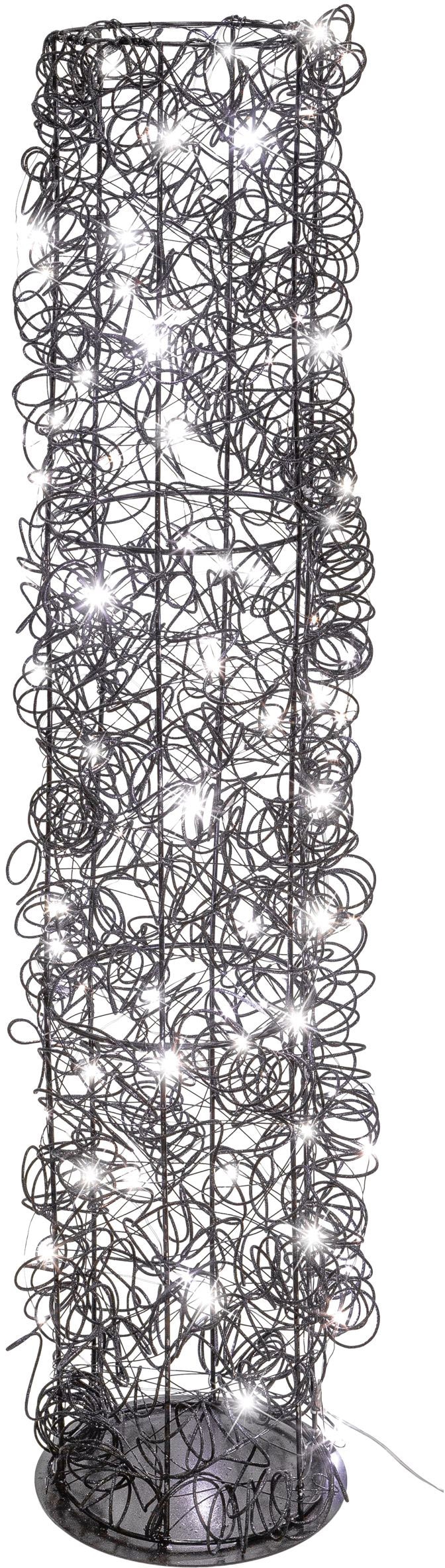 Creativ light Dekoobjekt »Metalldraht-Tower« Zylinder aus Draht, mit Timerfunktion, USB Kabel