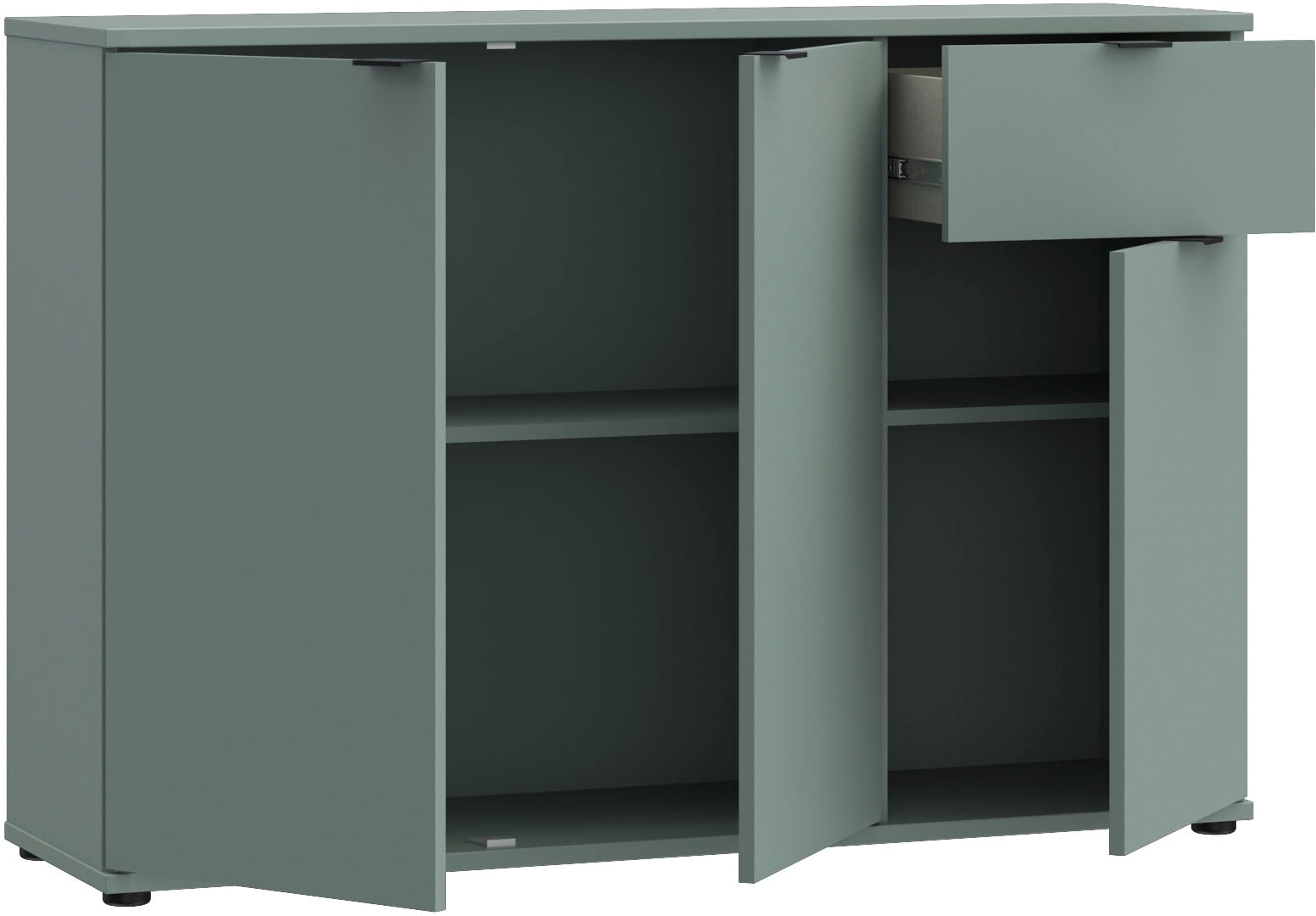 FORTE Sideboard »Ganymede«, Sideboard, Stauraum, Schublade; Metallgriffe, 4 Dekore, Breite 119,8cm