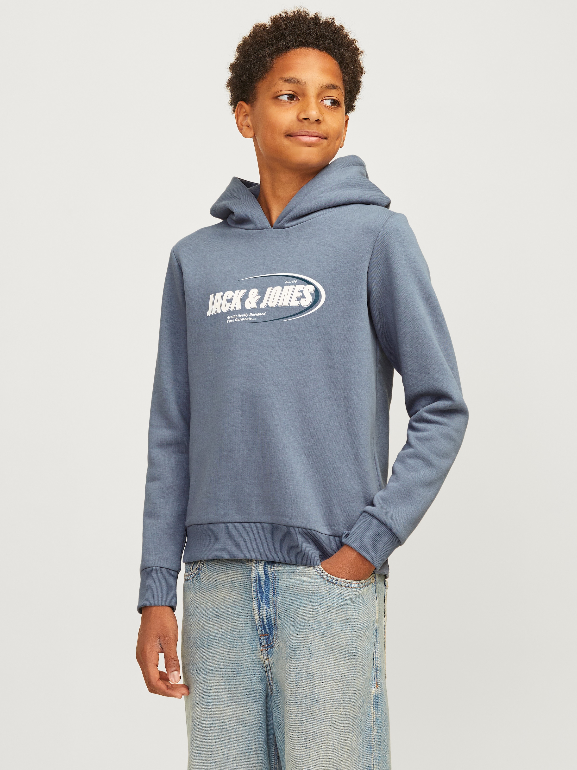 Jack & Jones Junior Kapuzensweatshirt »JCORAY BRANDING SWEAT HOOD FST JNR«