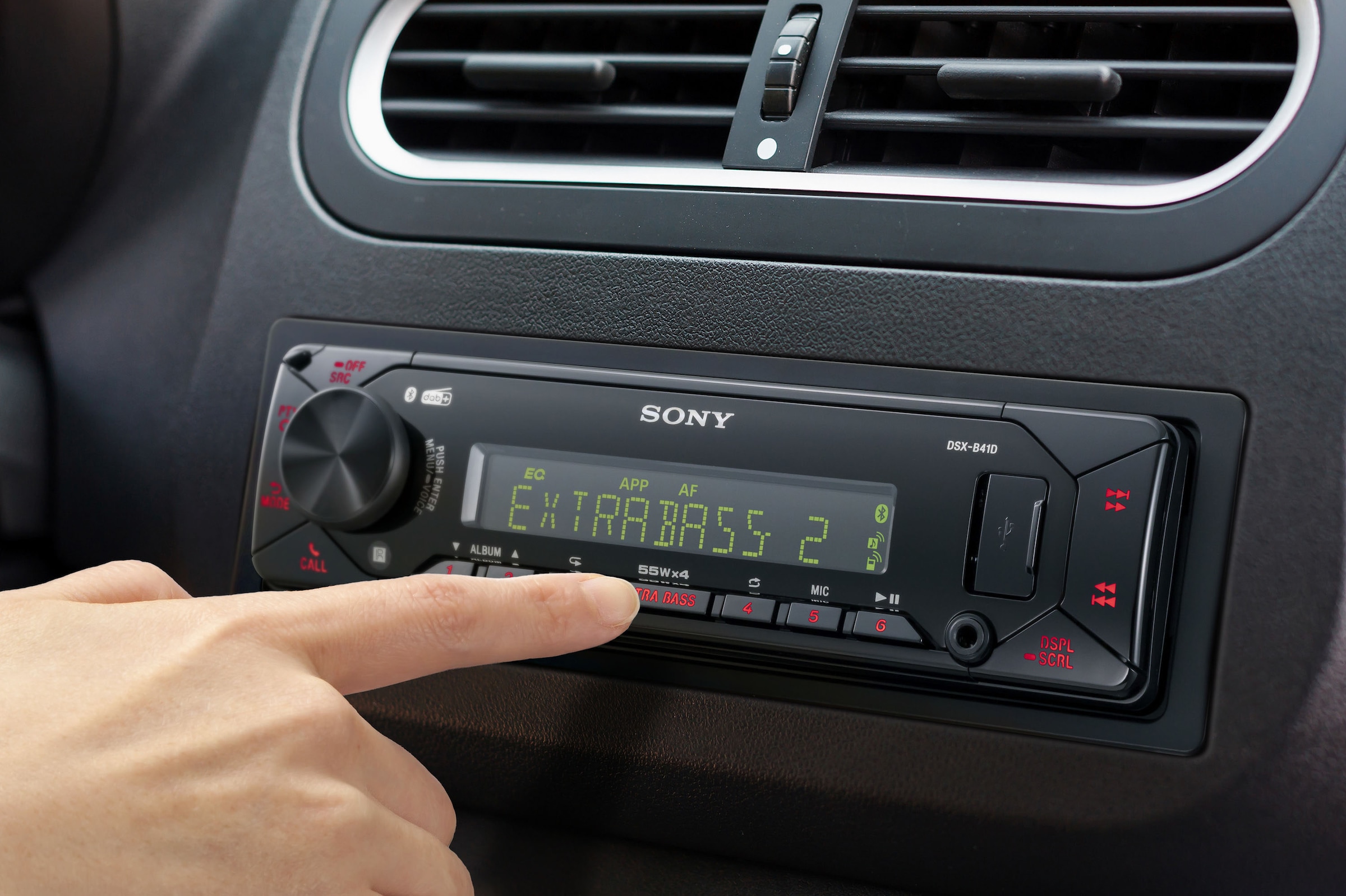 3 Garantie XXL 55 Sony W) Digitalradio Autoradio | UNIVERSAL (Bluetooth ➥ »DSXB41KIT«, Jahre (DAB+)-FM-Tuner