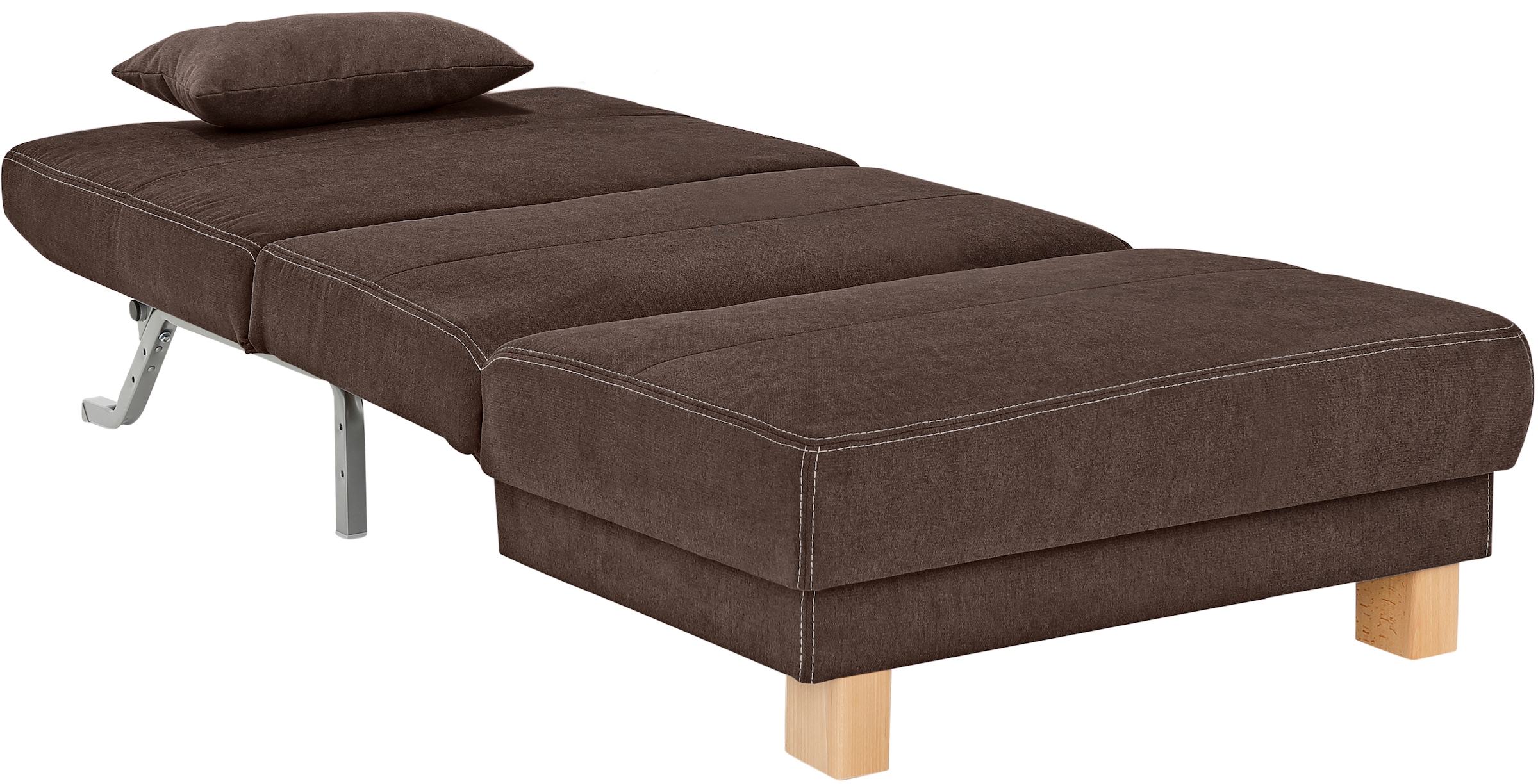 Home affaire Schlafsofa »Gina« vom Sofa zum Bett mit einem Handgriff, in 4 Breiten, Nierenkissen