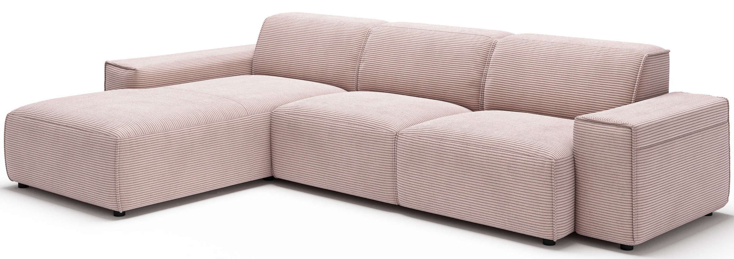 andas Ecksofa »Glimminge auch in Breitcord, Feincord, Bouclé + Easy care-Bezug«, L-Form, Breite 294, Zierkissen