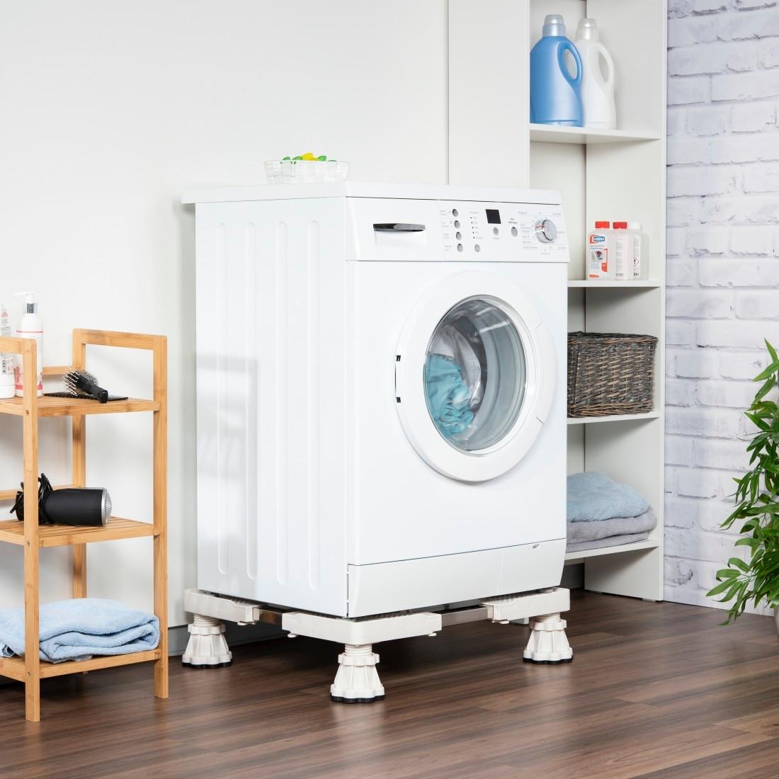 Xavax Unterbausockel »Untergestell für Waschmaschine, Trockner und Kühlschrank«, Hausgerätesockel verstellbar